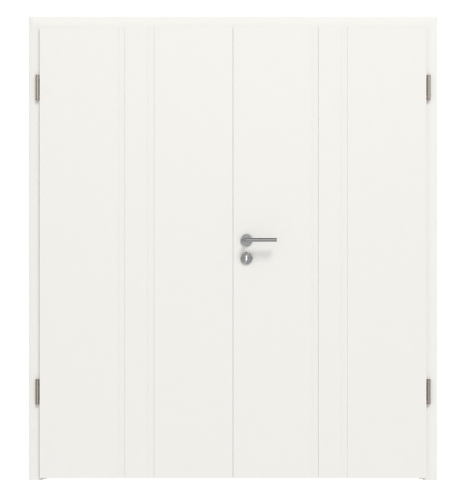 Doppelflügeltür Cofi 05 Premium Weißlack RAL 9016 mit Zarge