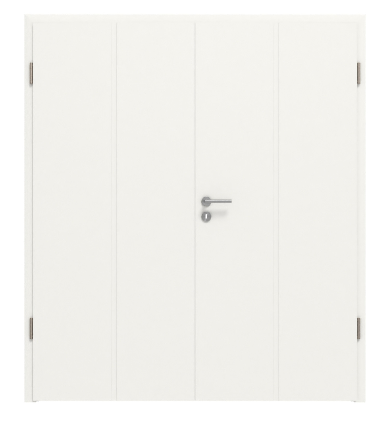Doppelflügeltür Cofi 13 Premium Weißlack RAL 9016 mit Zarge