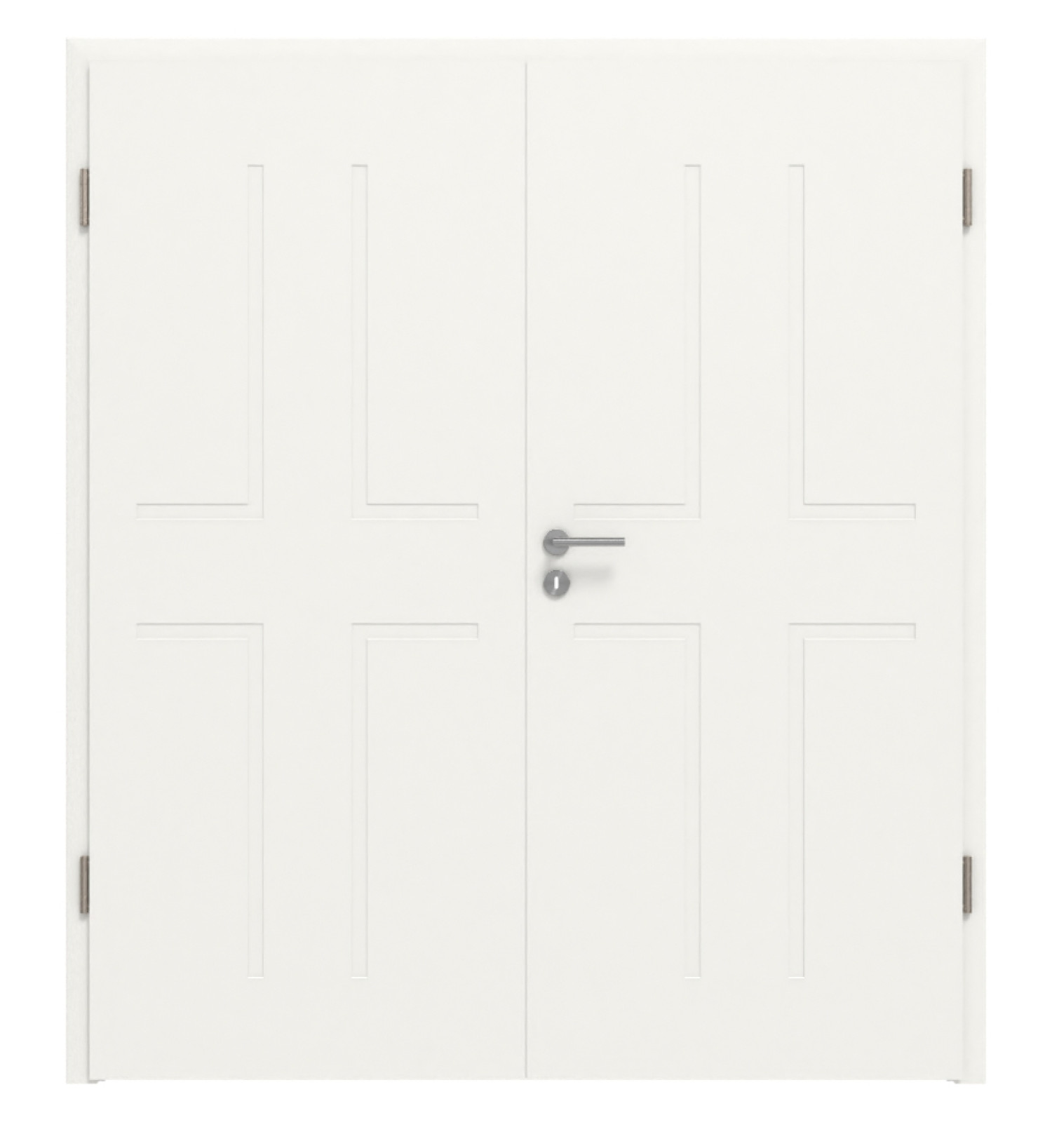 Doppelflügeltür Cofi 15 Premium Weißlack RAL 9016 mit Zarge