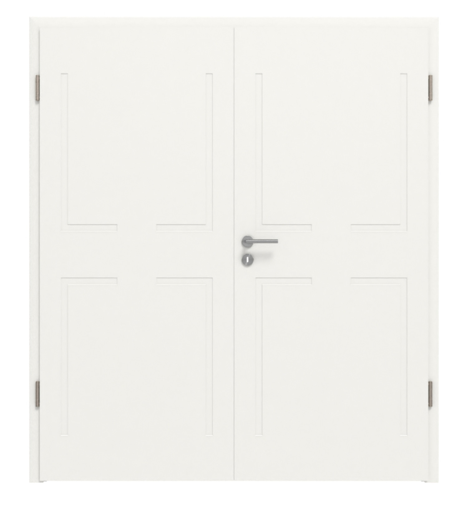 Doppelflügeltür Cofi 16 Premium Weißlack RAL 9016 mit Zarge