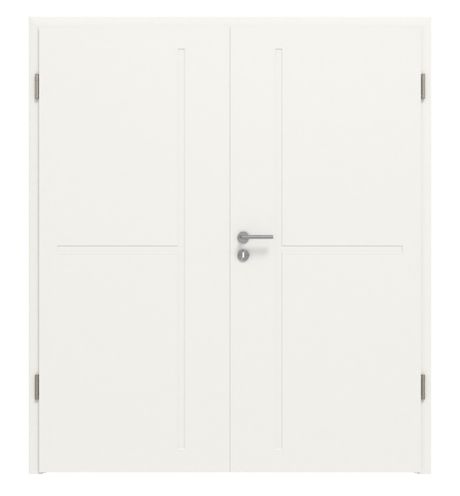 Doppelflügeltür Cofi 19 Premium Weißlack RAL 9016 mit Zarge