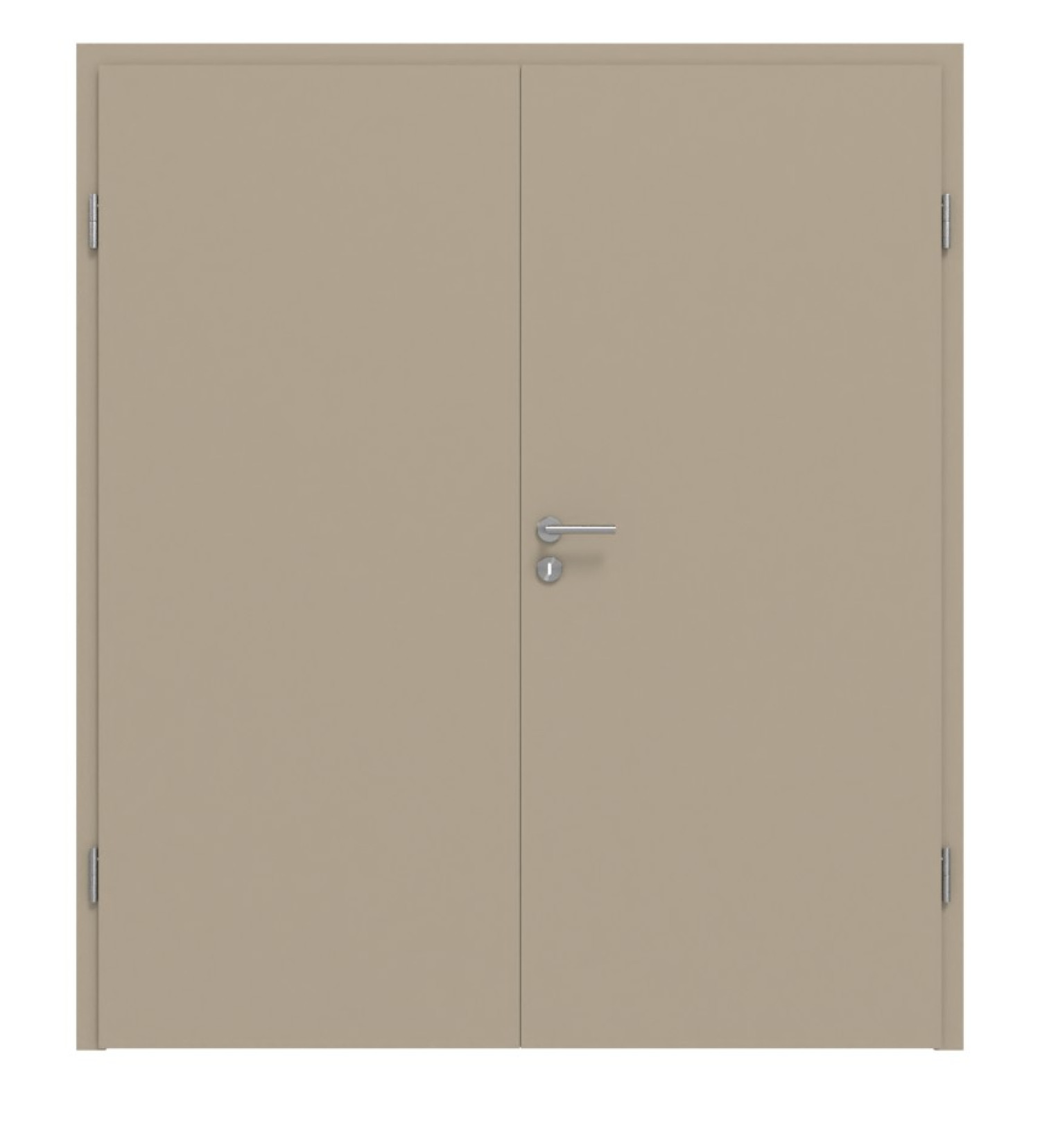 HÖRMANN Doppelflügeltür Ultramatt Taupe Proline Concepto mit Zarge
