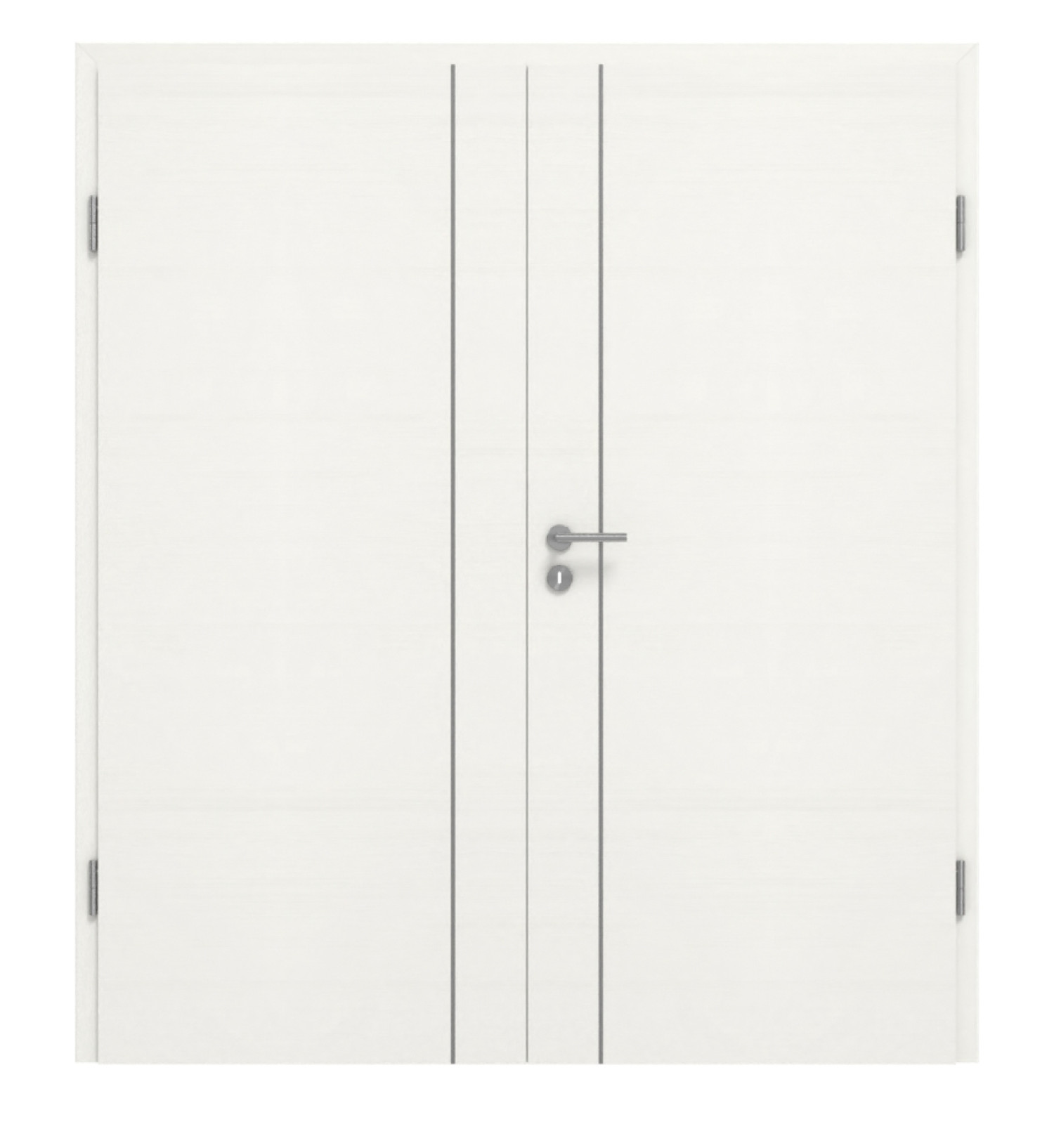 GARANT Doppelflügeltür Corona 750 Quer Authentic Bianco CePaL mit Zarge