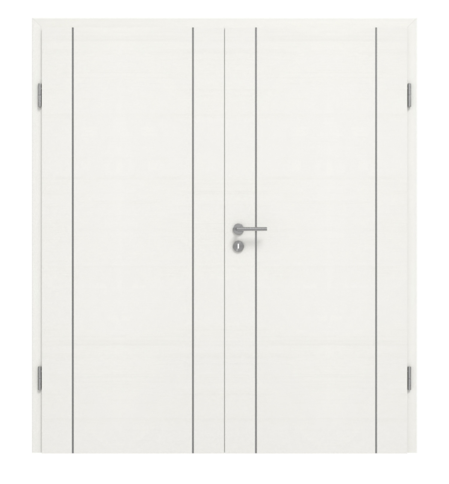 GARANT Doppelflügeltür Corona 751 Quer Authentic Bianco CePaL mit Zarge