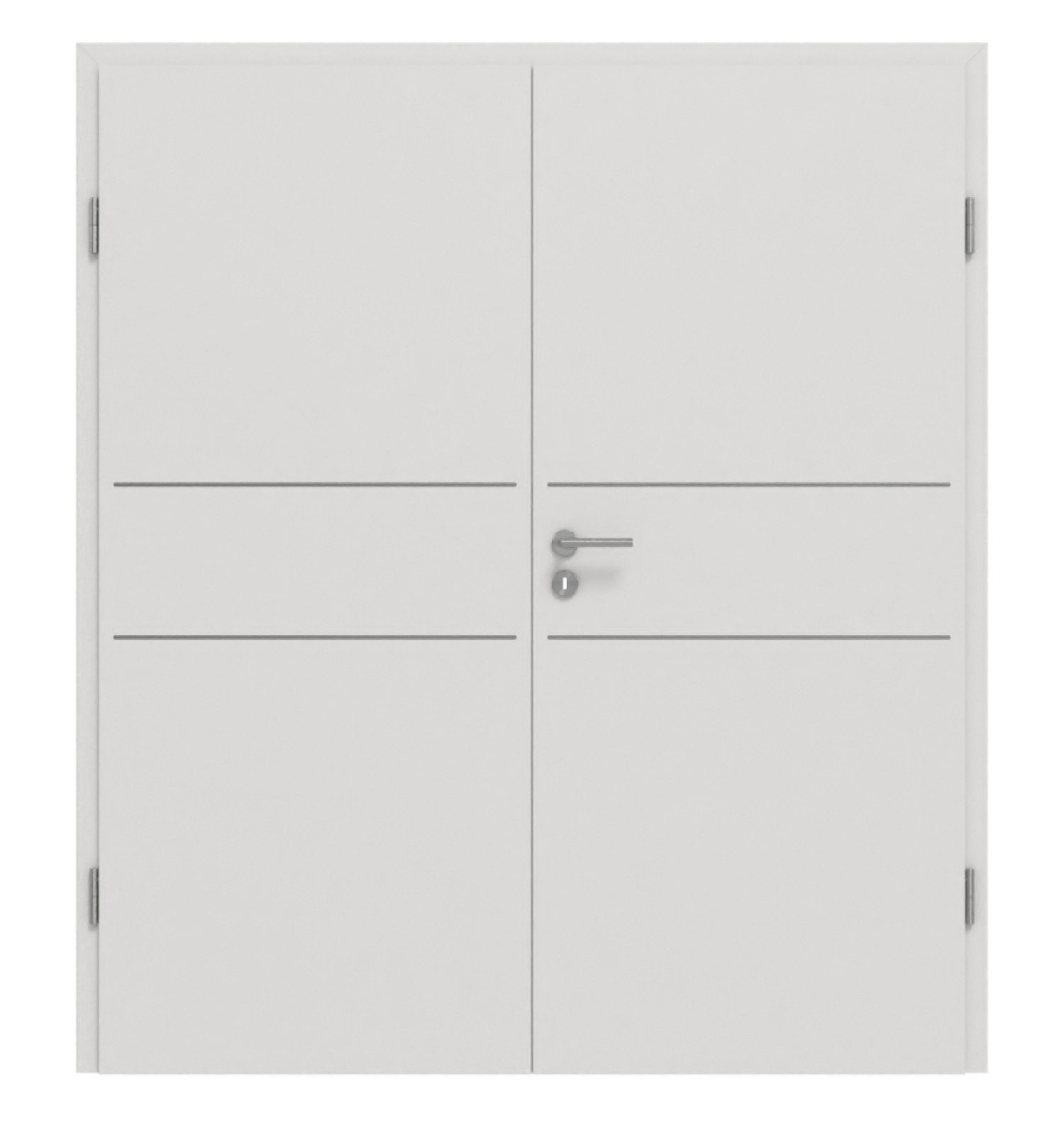 GARANT Doppelflügeltür Corona 832 Silver Grey CePaL mit Zarge