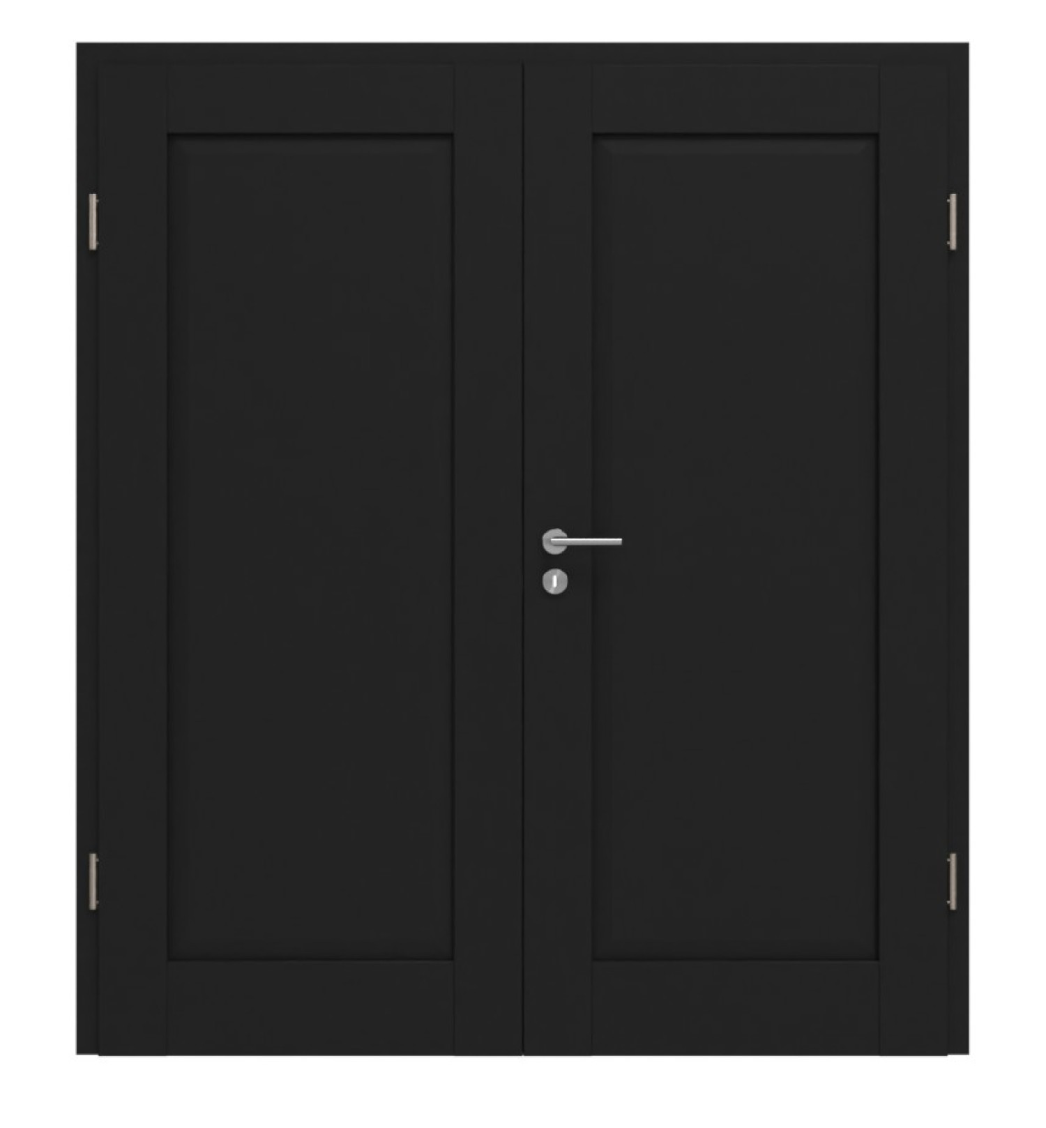 CLASSEN Doppelflügeltür Frame 5.5 Uni Schwarz Dekorfolie inkl. Zarge