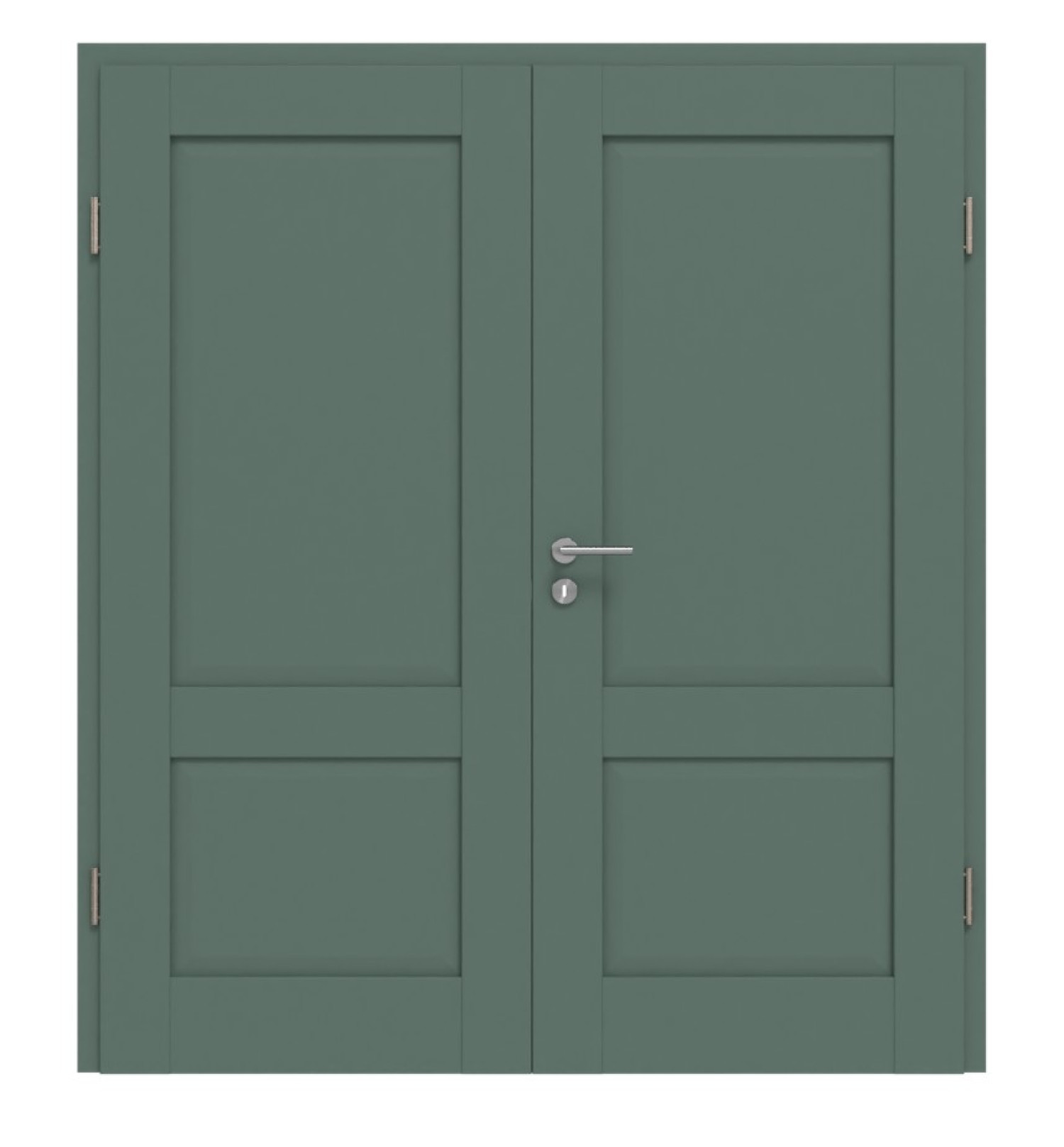 CLASSEN Doppelflügeltür Frame 5.9 Uni Green Dekorfolie inkl. Zarge