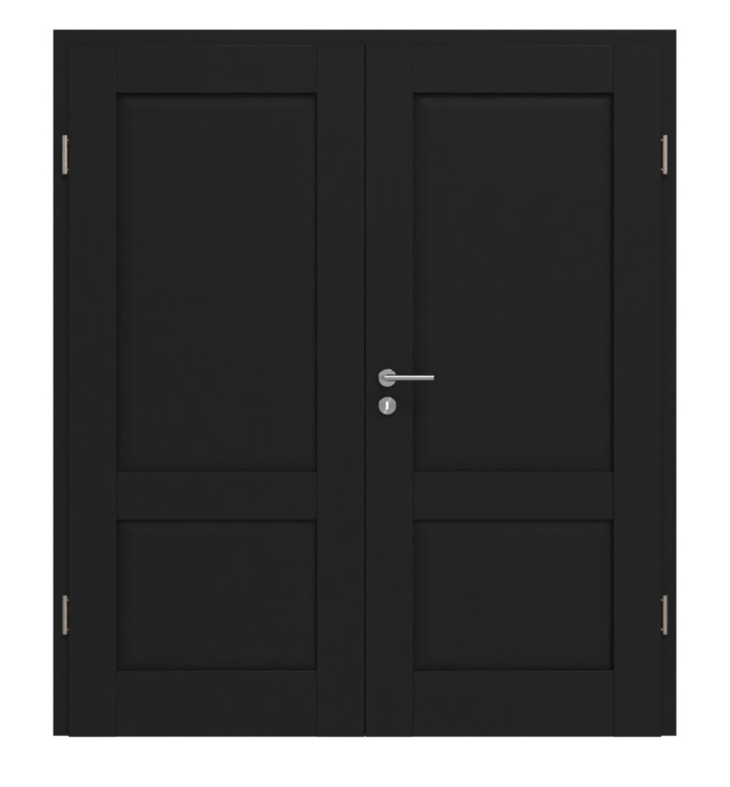 CLASSEN Doppelflügeltür Frame 5.9 Uni Schwarz Dekorfolie inkl. Zarge