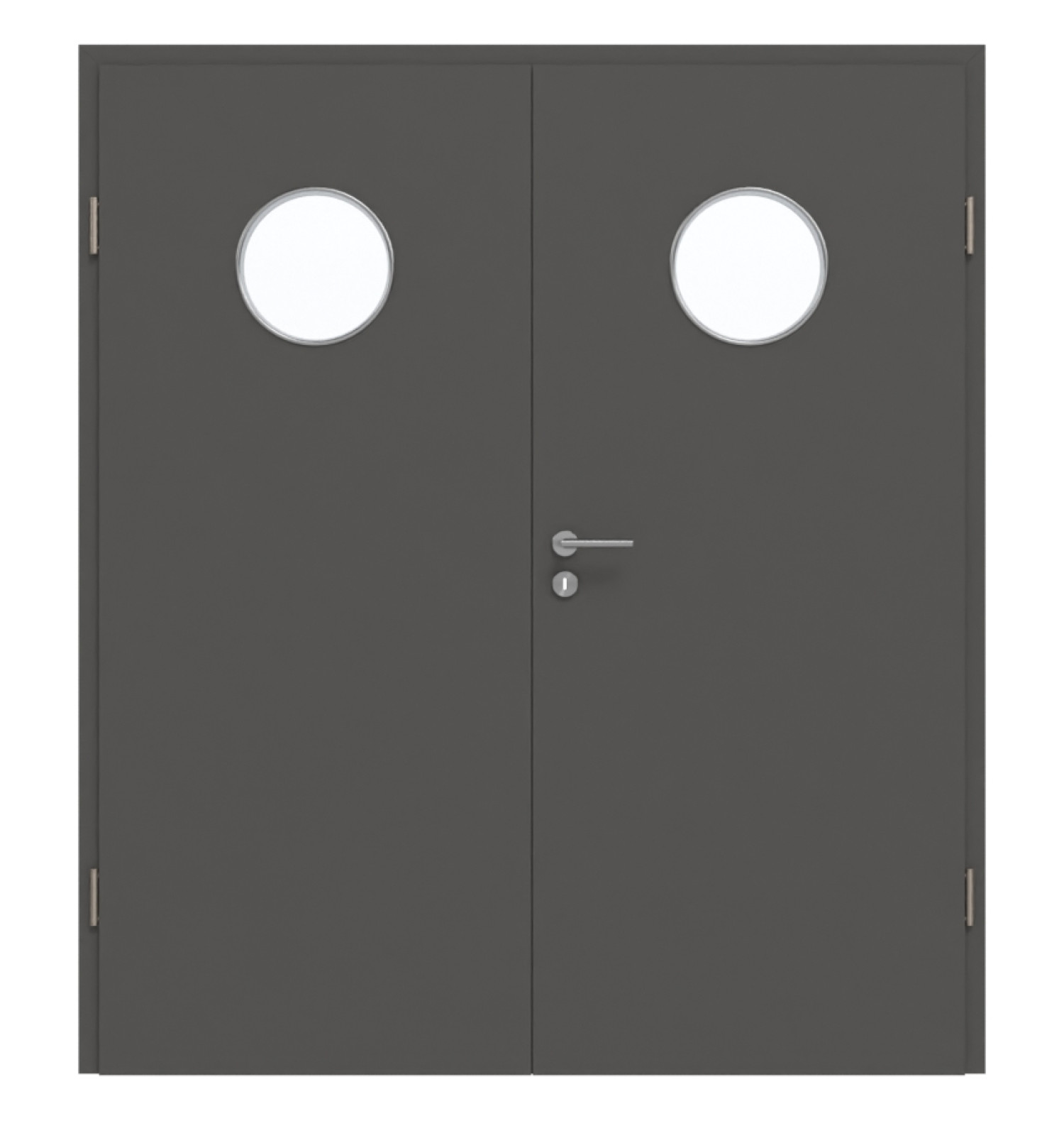 GARANT Doppelflügeltür inkl. Zarge 10622-60 Ebony CePaL mit Lichtausschnitt LA-12