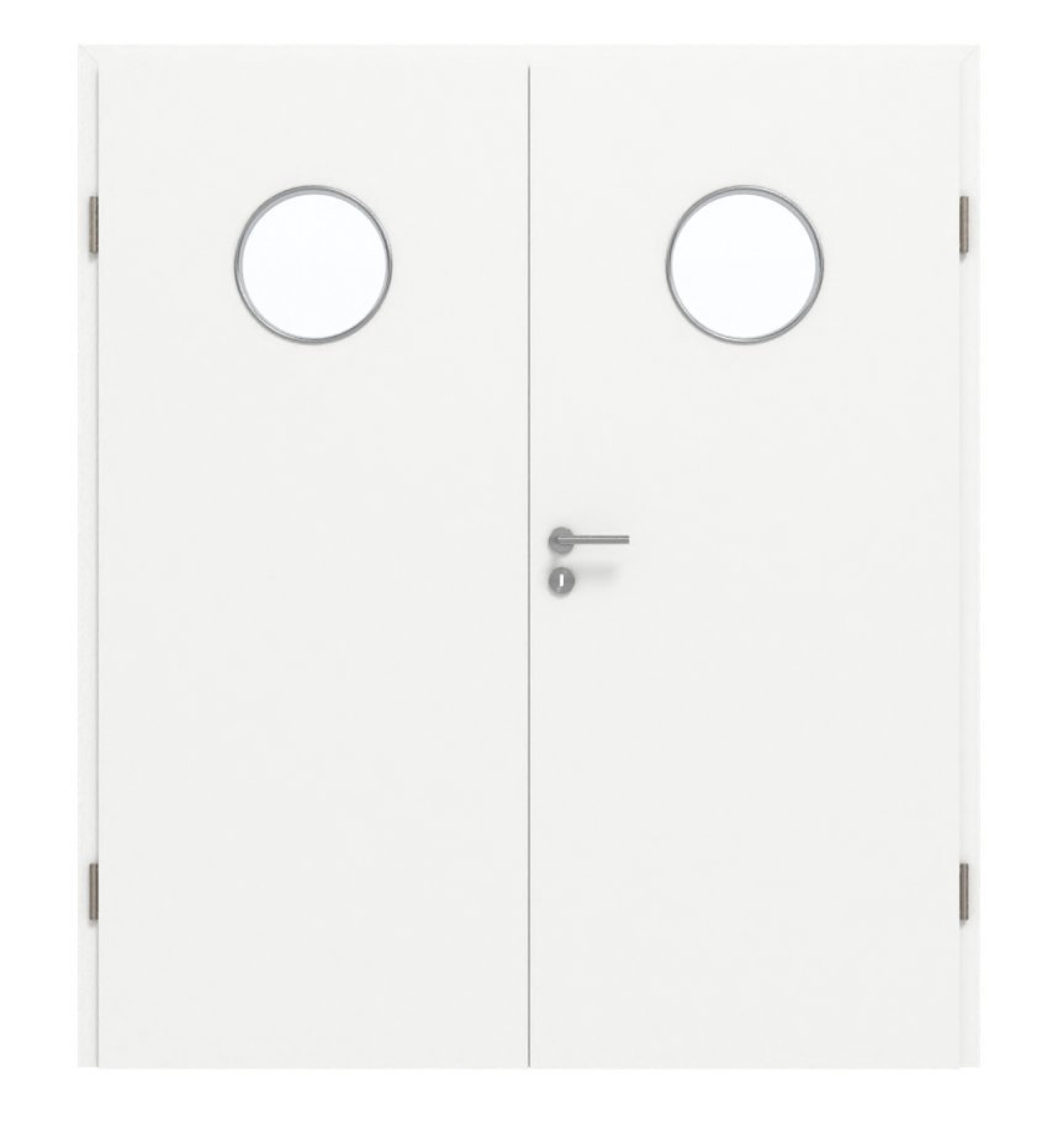GARANT Doppelflügeltür inkl. Zarge U11209SD Edelweiß GHK08 mit Lichtausschnitt LA-12