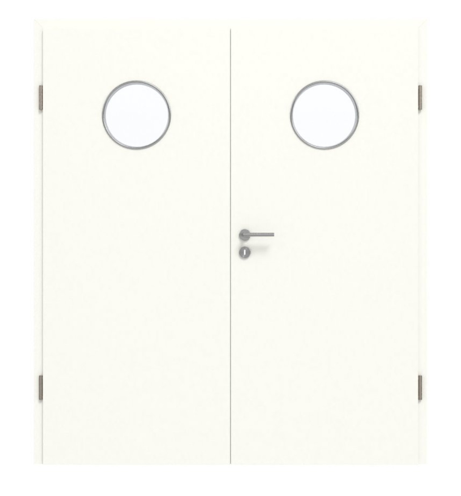 GARANT Doppelflügeltür inkl. Zarge W1000ST3 Premium Weiß GHK08 mit Lichtausschnitt LA-12