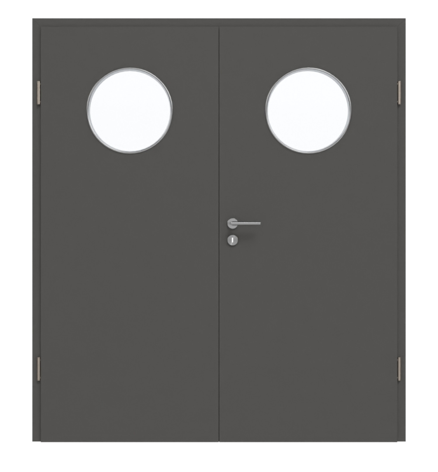 GARANT Doppelflügeltür inkl. Zarge 10622-60 Ebony CePaL mit Lichtausschnitt LA-13