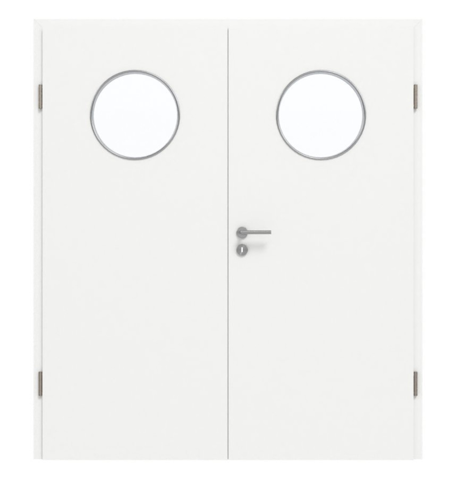 GARANT Doppelflügeltür inkl. Zarge U11209SD Edelweiß GHK08 mit Lichtausschnitt LA-13