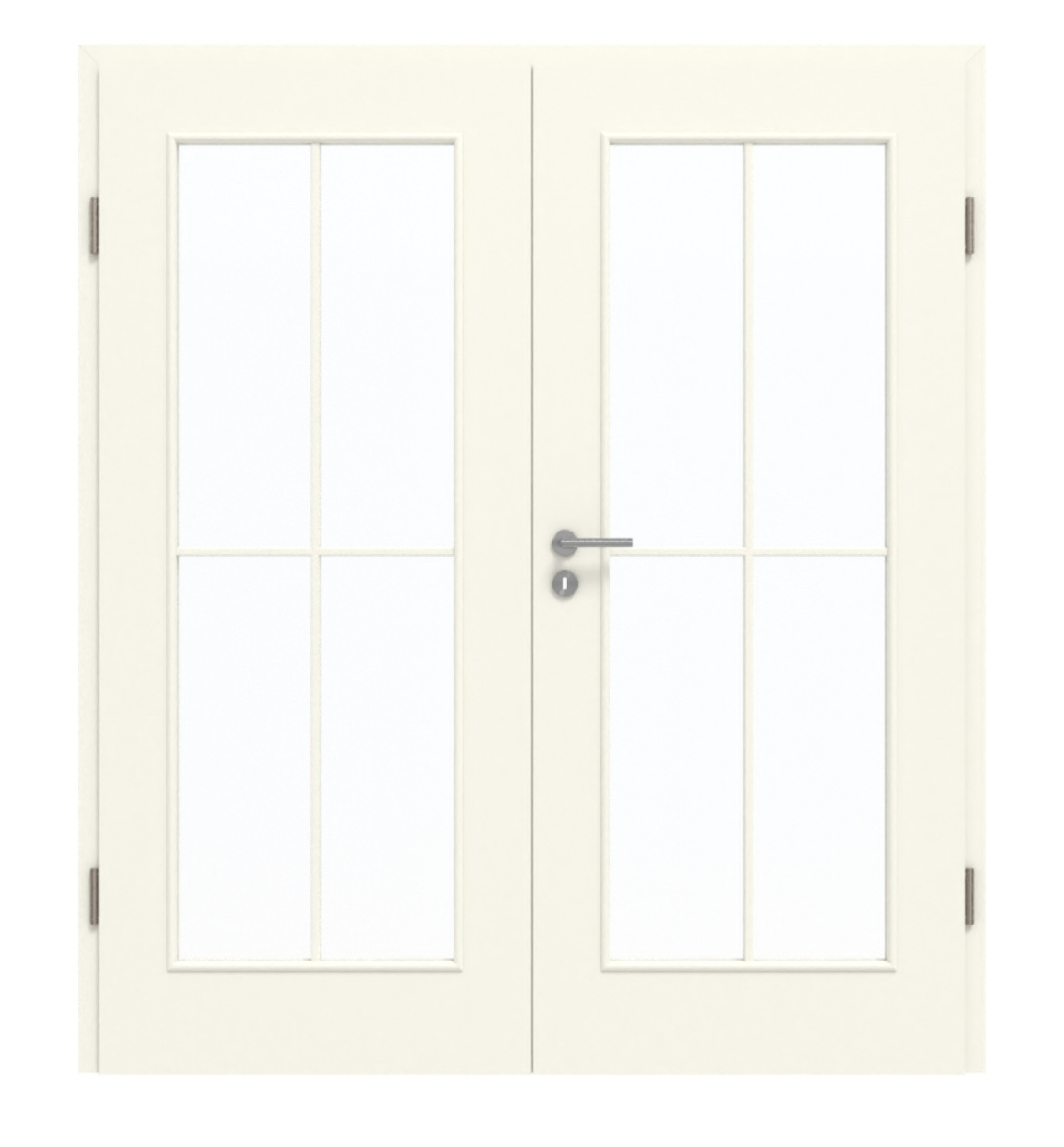 GARANT Doppelflügeltür inkl. Zarge 9417-60 Snow White CePaL mit Lichtausschnitt LA-2 Sprosse SP0