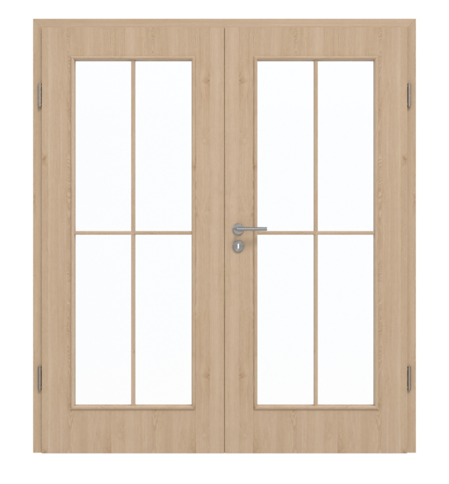 GARANT Doppelflügeltür inkl. Zarge Authentic Achat GCK08 mit Lichtausschnitt LA-2 Sprosse SP0