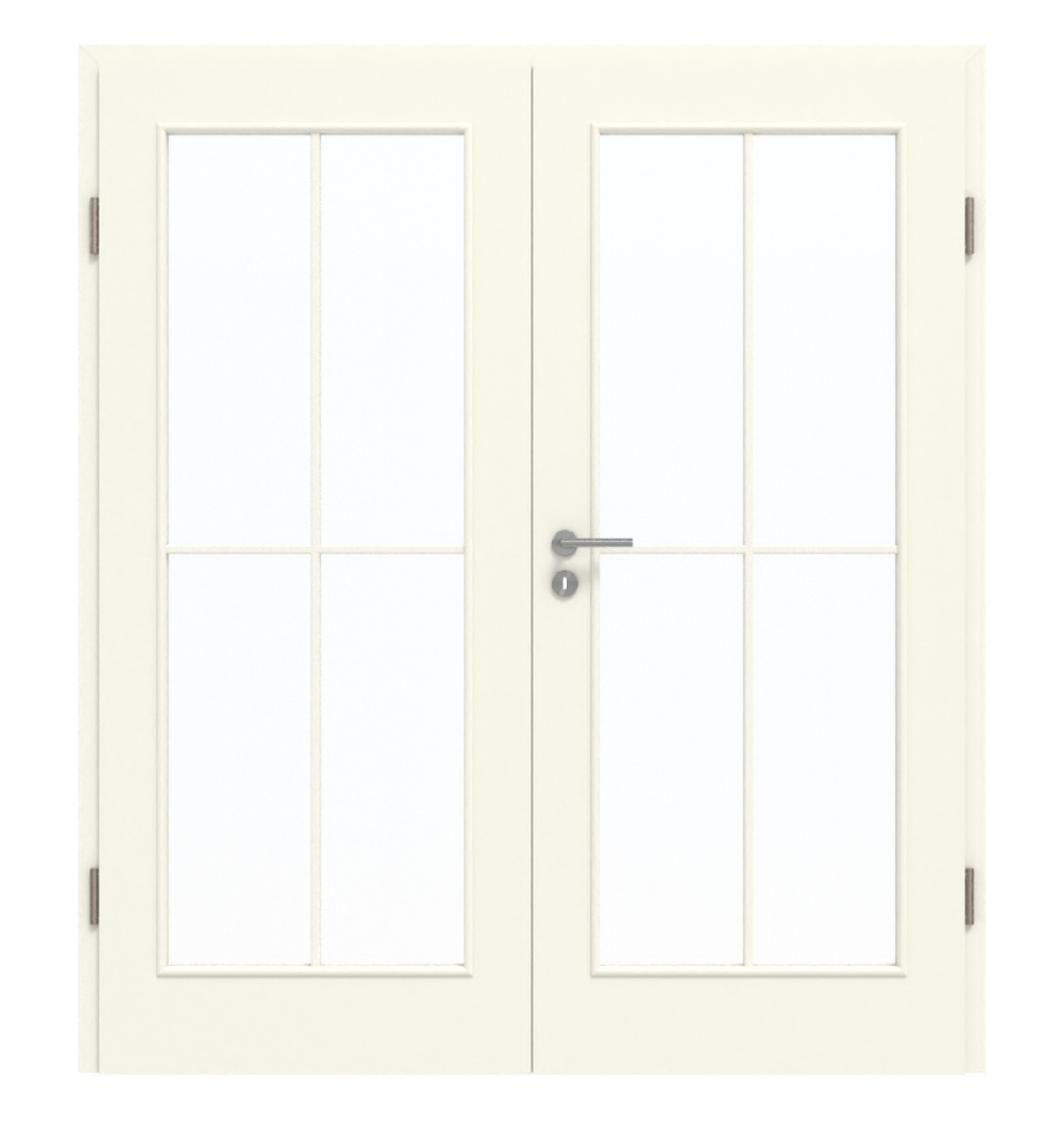 GARANT Doppelflügeltür inkl. Zarge 9417-60 Snow White CePaL mit Lichtausschnitt LA-3 Sprosse SP0