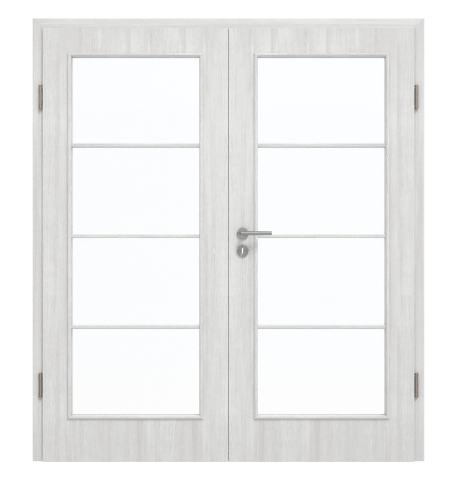 GARANT Doppelflügeltür inkl. Zarge Authentic Grigio CePaL mit Lichtausschnitt LA-3 Sprosse SP10