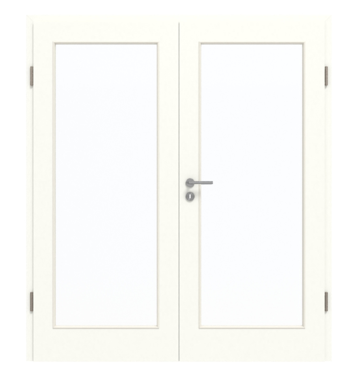 GARANT Doppelflügeltür inkl. Zarge W1000ST3 Premium Weiß GHK08 mit Lichtausschnitt LA-3
