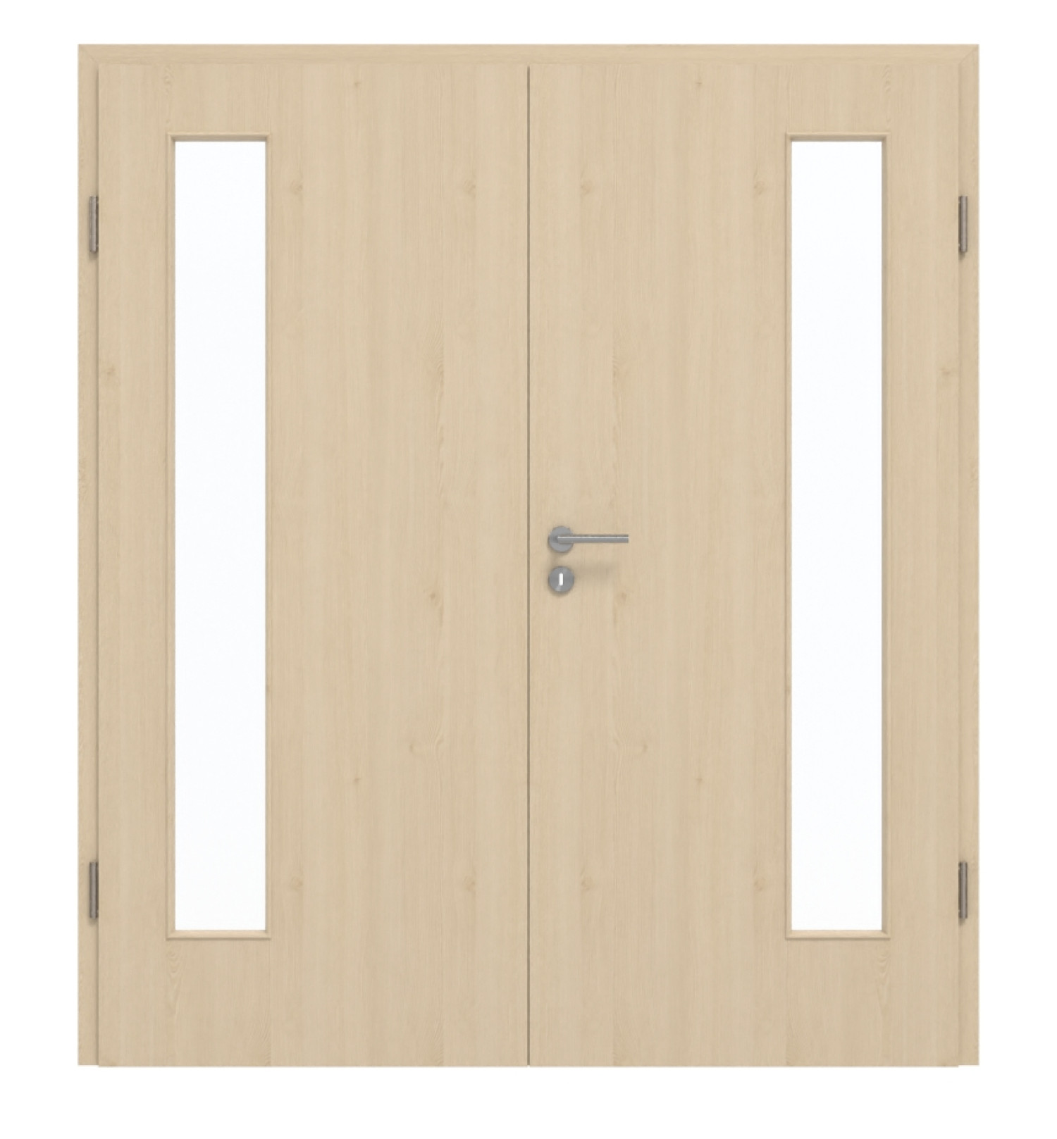 GARANT Doppelflügeltür inkl. Zarge Authentic Sand GCK08 mit Lichtausschnitt LA-4 bandseitig