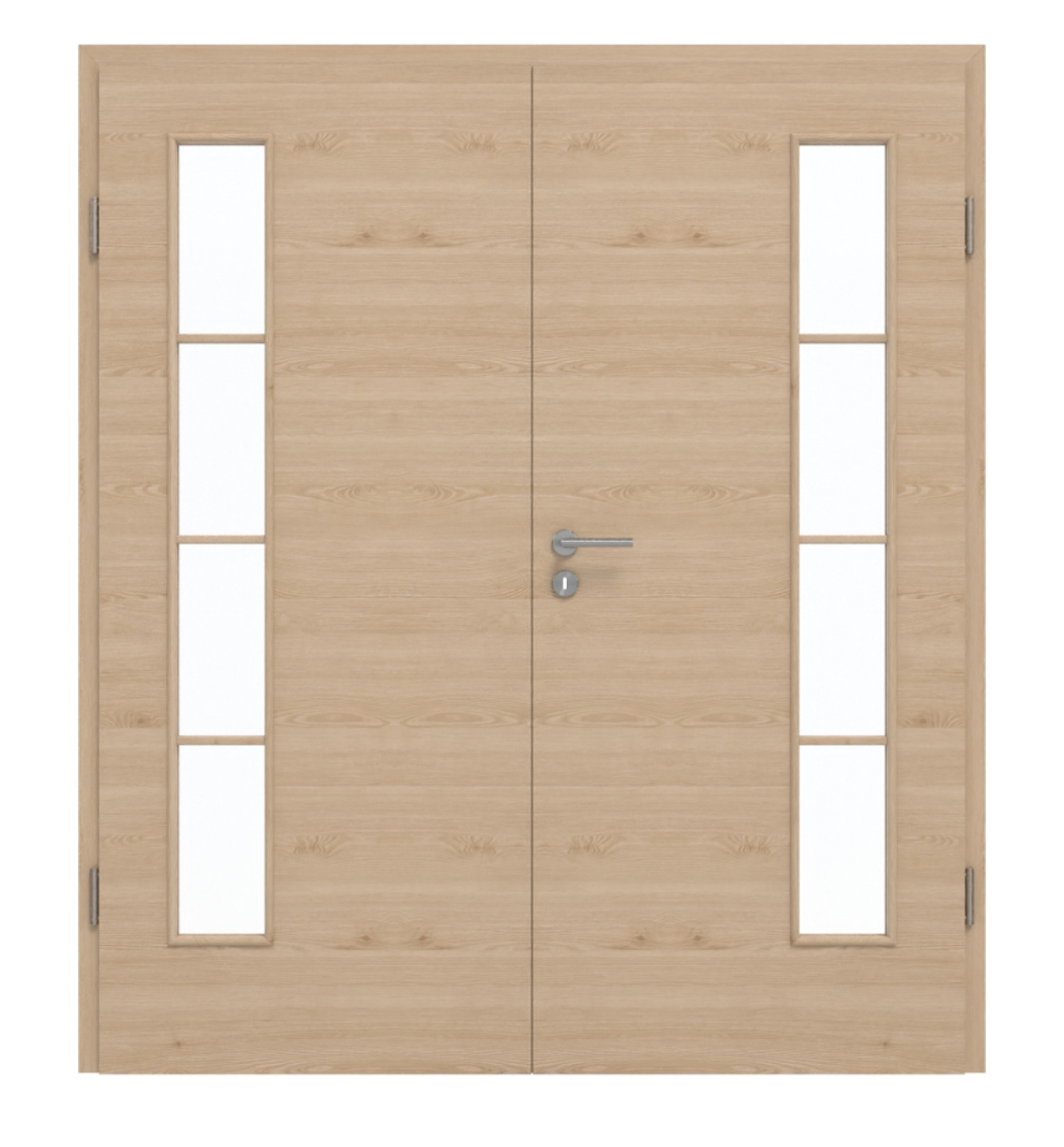 GARANT Doppelflügeltür inkl. Zarge Quer Authentic Achat GCK08 mit Lichtausschnitt LA-4 bandseitig Sprosse SP10