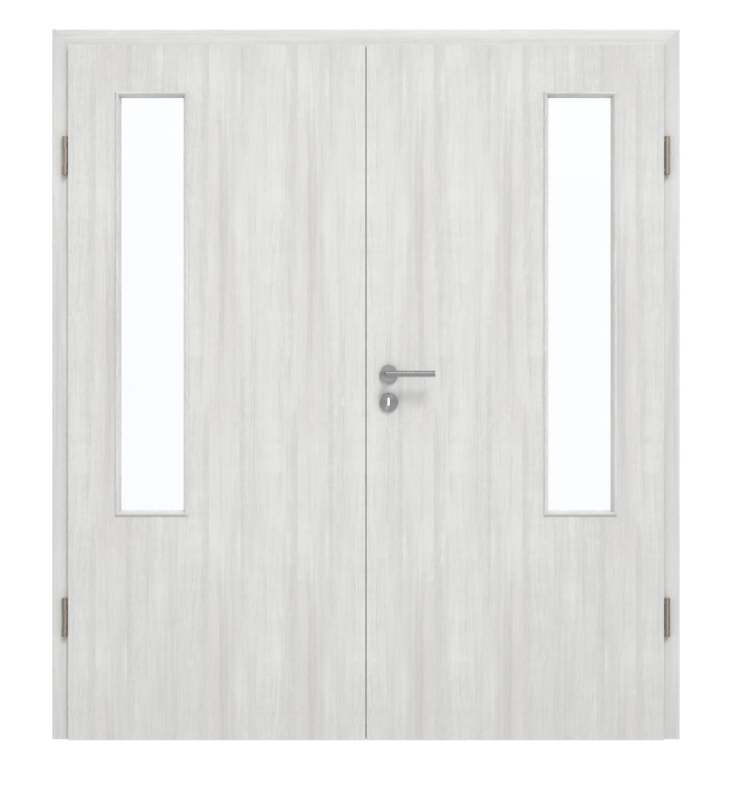 GARANT Doppelflügeltür inkl. Zarge Authentic Grigio CePaL mit Lichtausschnitt LA-5 bandseitig