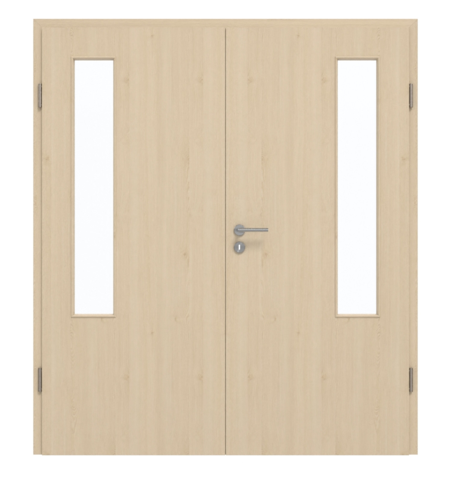 GARANT Doppelflügeltür inkl. Zarge Authentic Sand GCK08 mit Lichtausschnitt LA-5 bandseitig