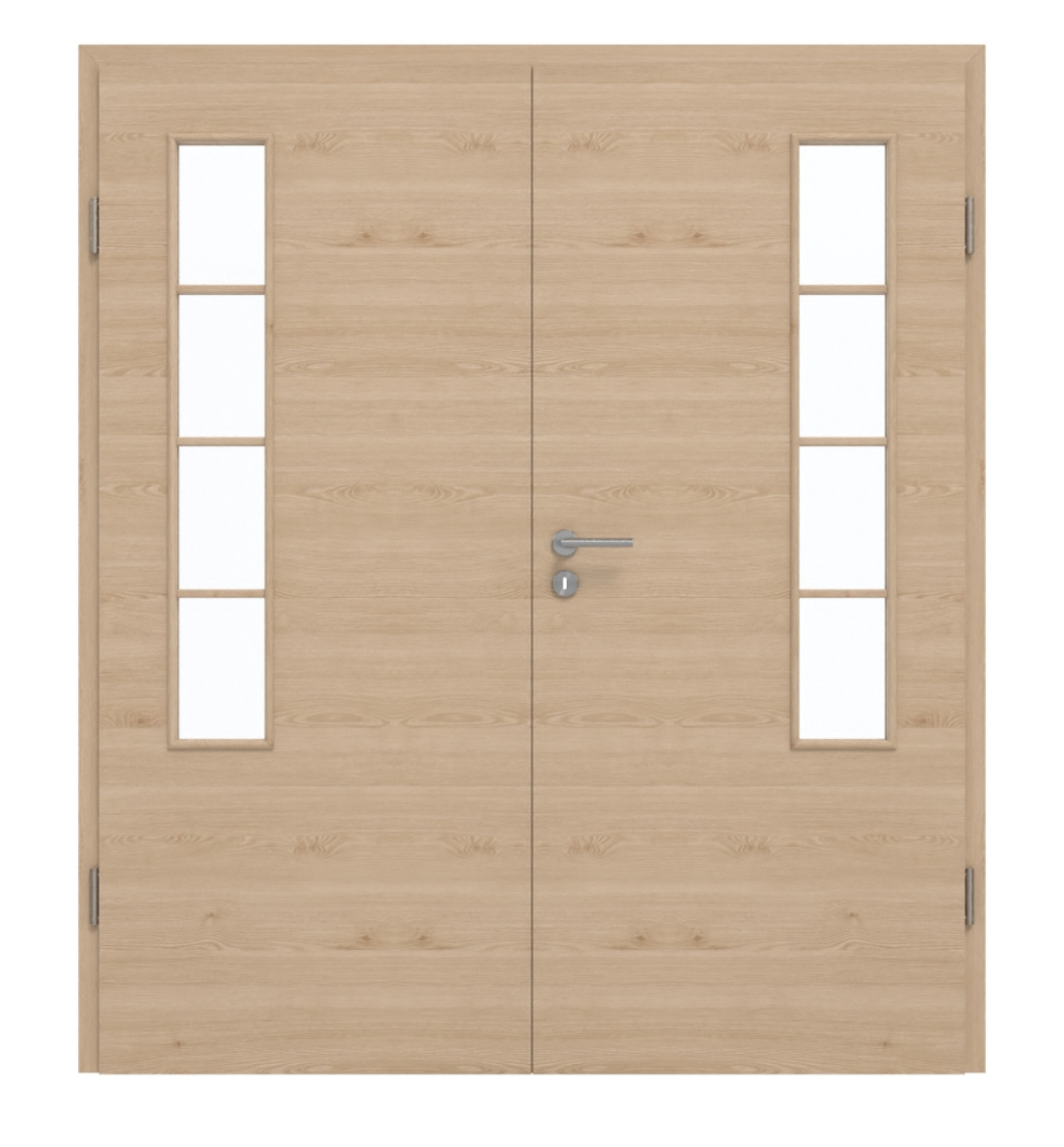 GARANT Doppelflügeltür inkl. Zarge Quer Authentic Achat GCK08 mit Lichtausschnitt LA-5 bandseitig Sprosse SP10