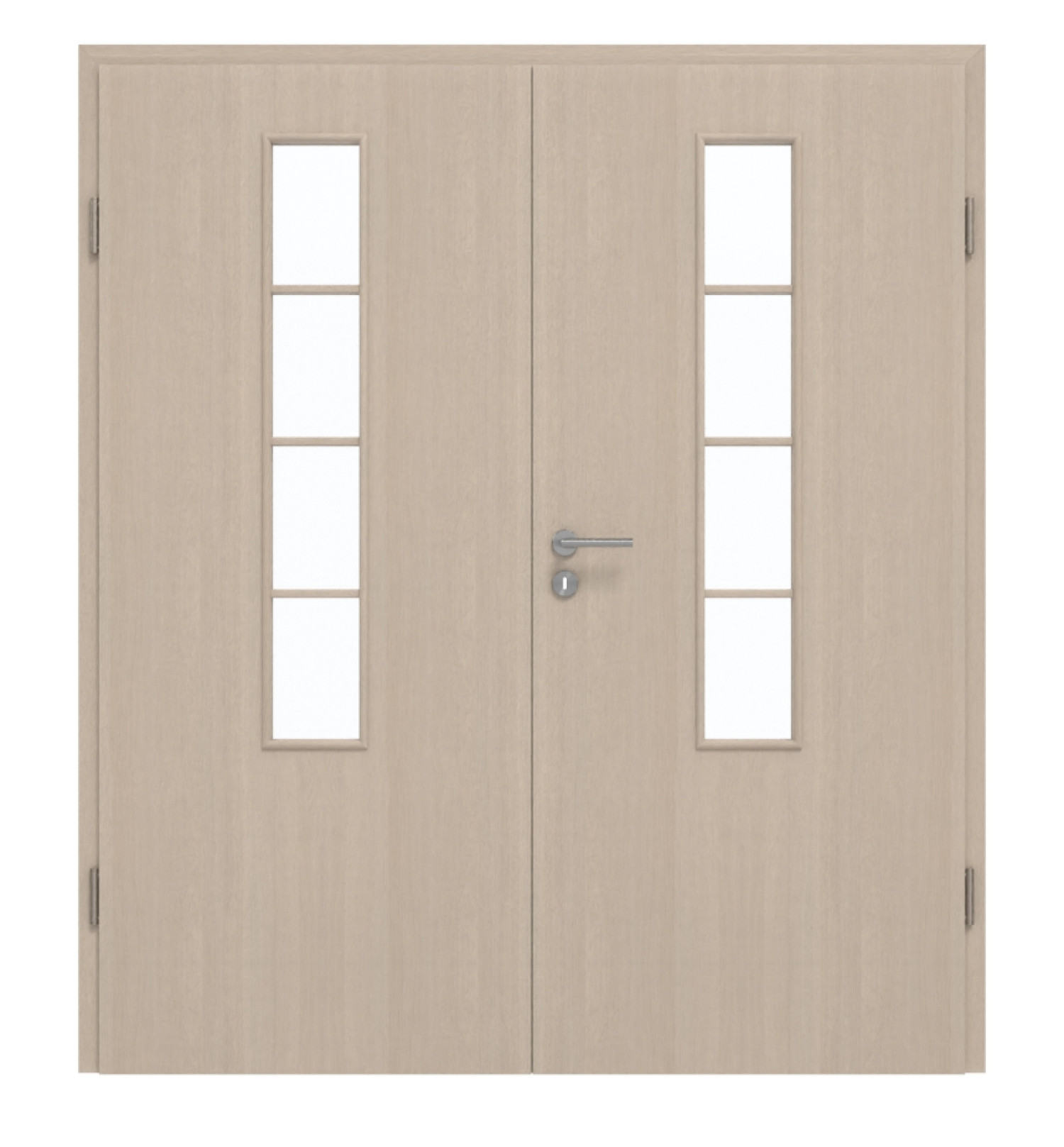 GARANT Doppelflügeltür inkl. Zarge Authentic Akazie GCK08 mit Lichtausschnitt LA-5 mittig Sprosse SP10