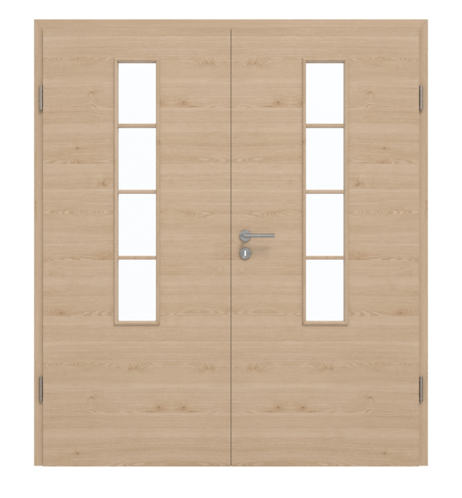GARANT Doppelflügeltür inkl. Zarge Quer Authentic Achat GCK08 mit Lichtausschnitt LA-5 mittig Sprosse SP10