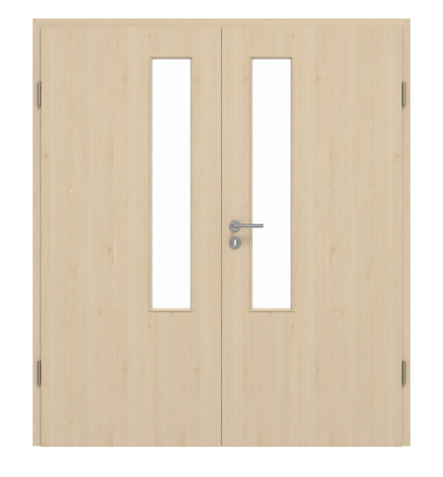 GARANT Doppelflügeltür inkl. Zarge Authentic Sand GCK08 mit Lichtausschnitt LA-5 schlossseitig