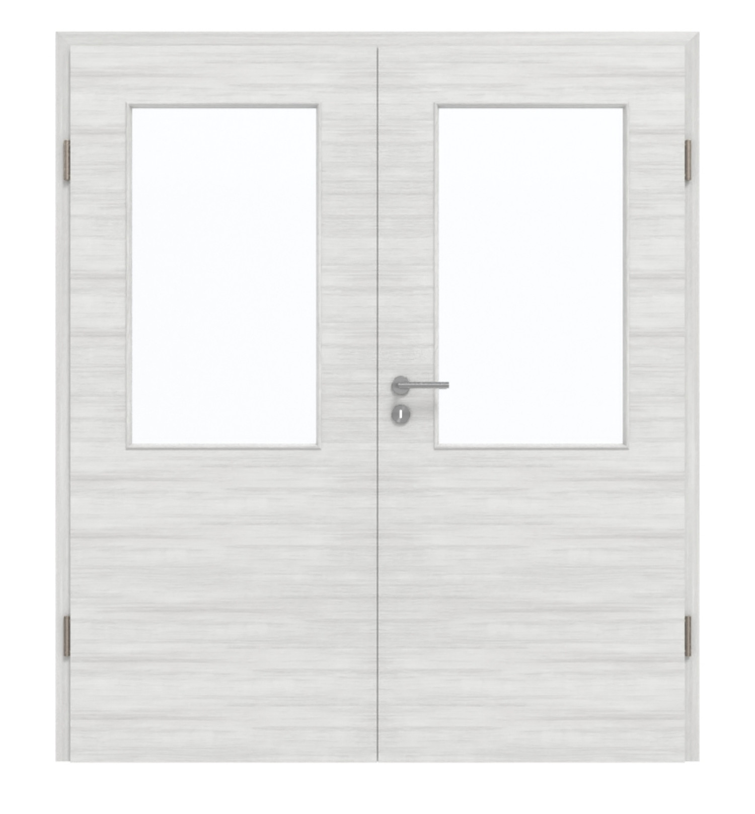 GARANT Doppelflügeltür inkl. Zarge Quer Authentic Grigio GCK08 mit Lichtausschnitt LA-6
