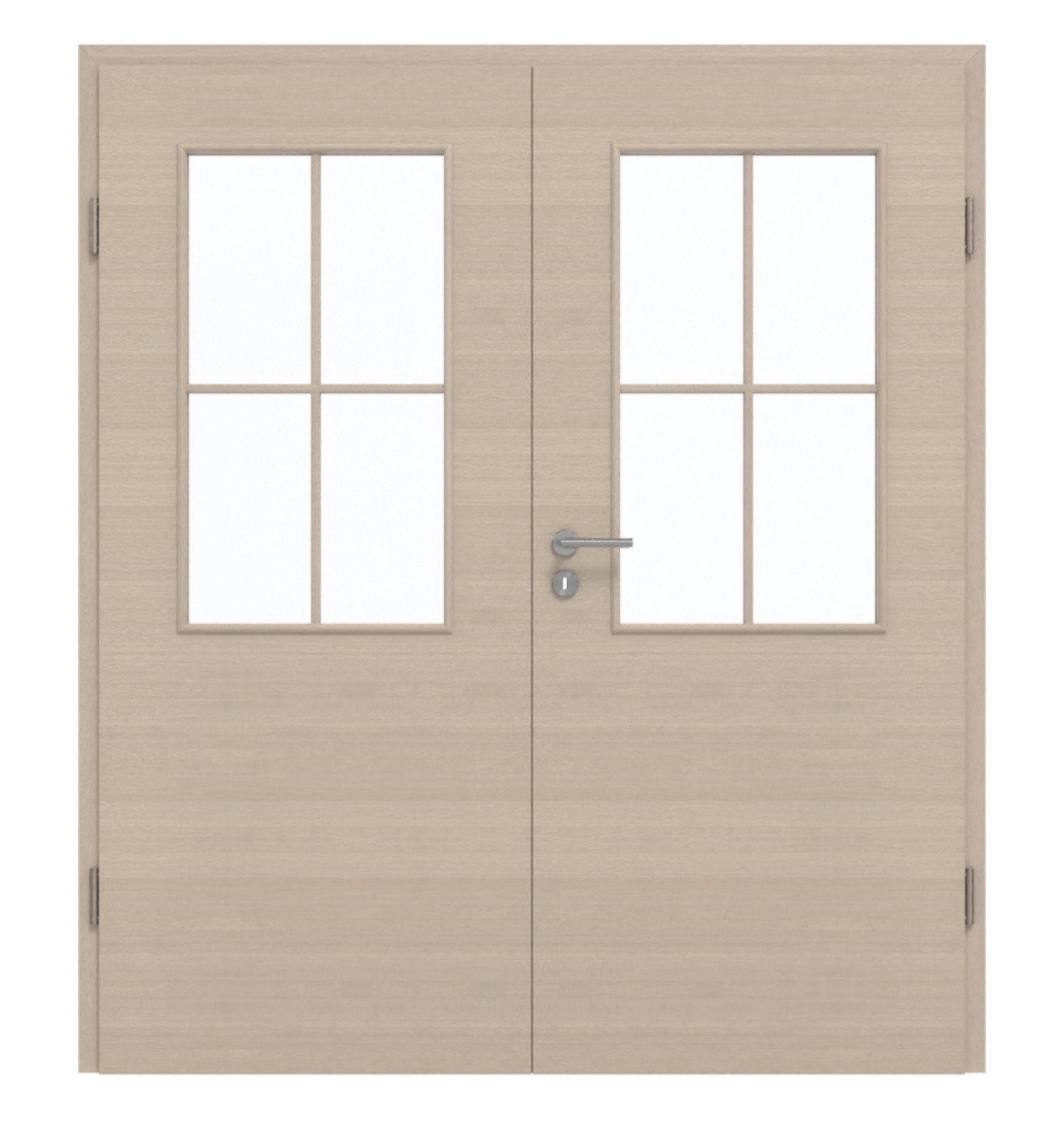 GARANT Doppelflügeltür inkl. Zarge Quer Authentic Akazie GCK08 mit Lichtausschnitt LA-6 Sprosse SP0