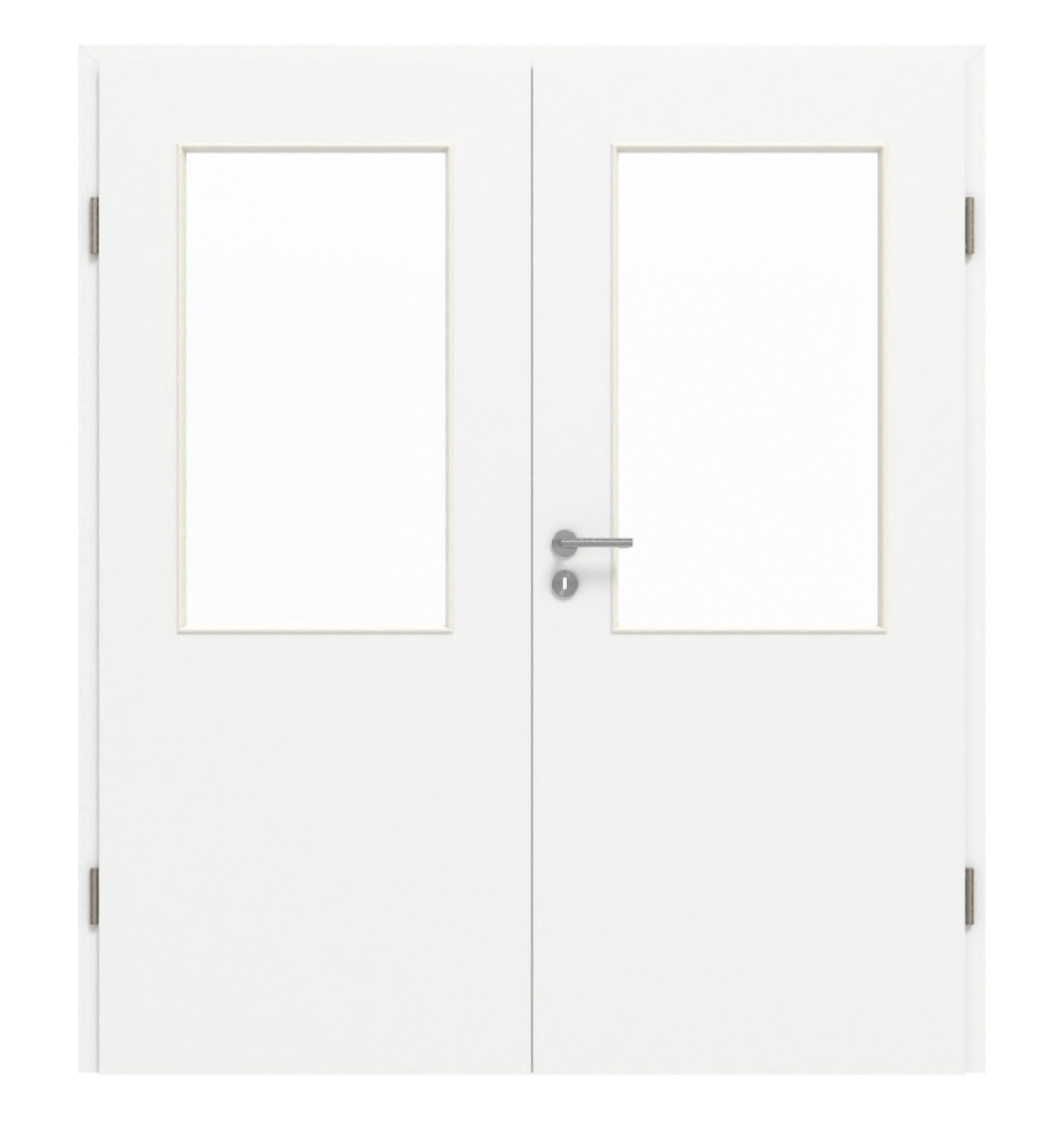 GARANT Doppelflügeltür inkl. Zarge U11209SD Edelweiß GHK08 mit Lichtausschnitt LA-6