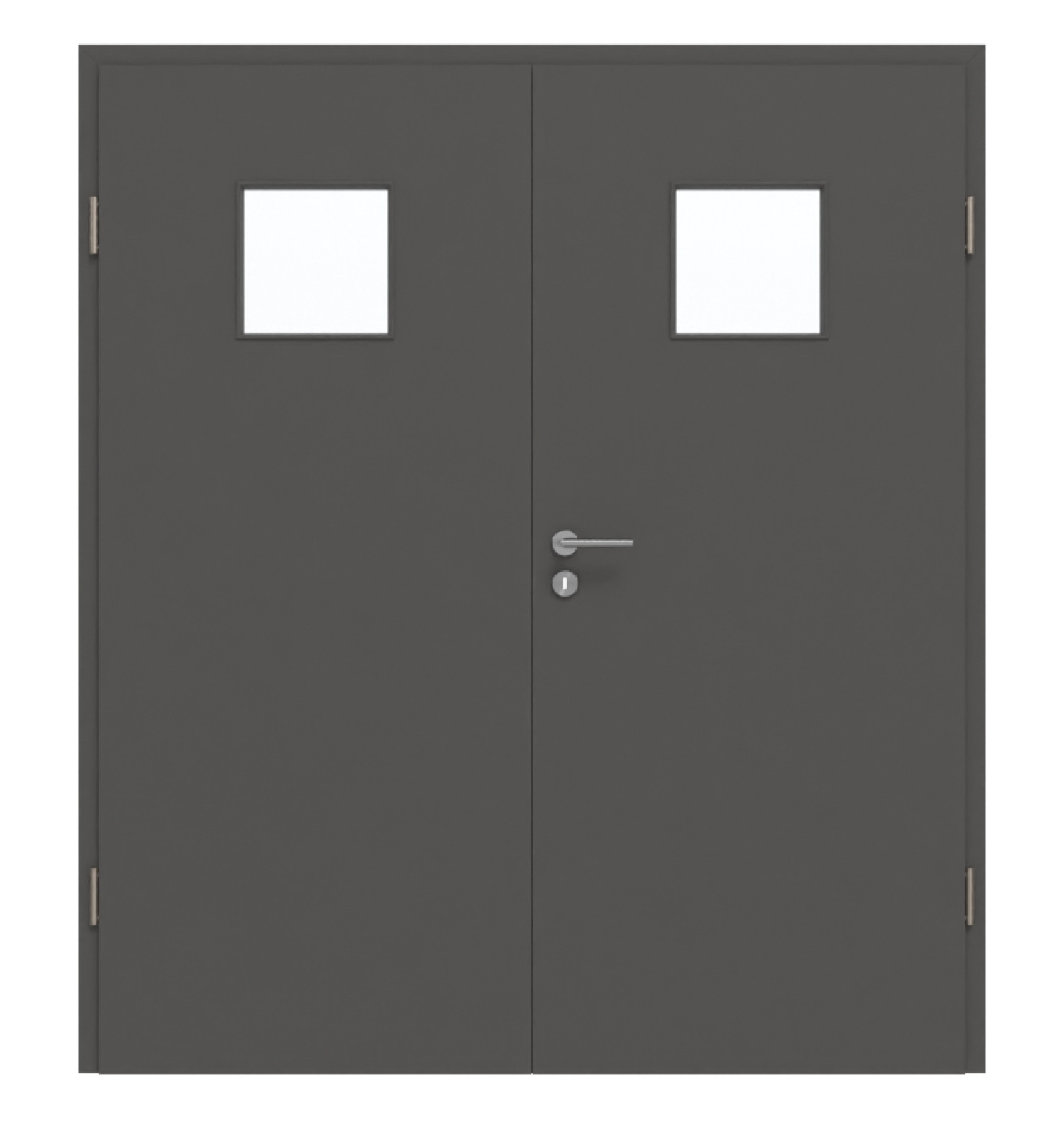 GARANT Doppelflügeltür inkl. Zarge 10622-60 Ebony CePaL mit Lichtausschnitt LA-7