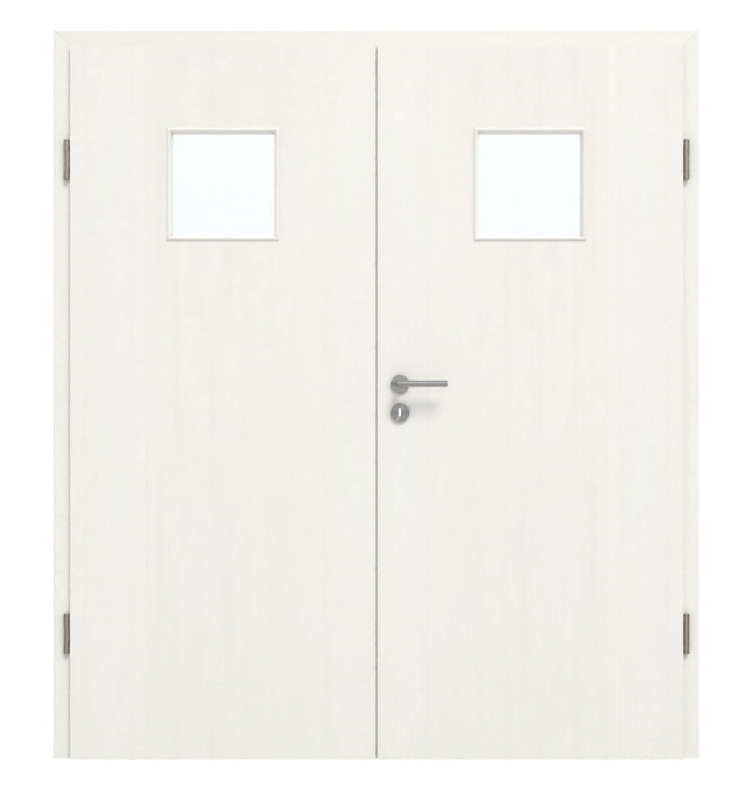 GARANT Doppelflügeltür inkl. Zarge Authentic Bianco CePaL mit Lichtausschnitt LA-7