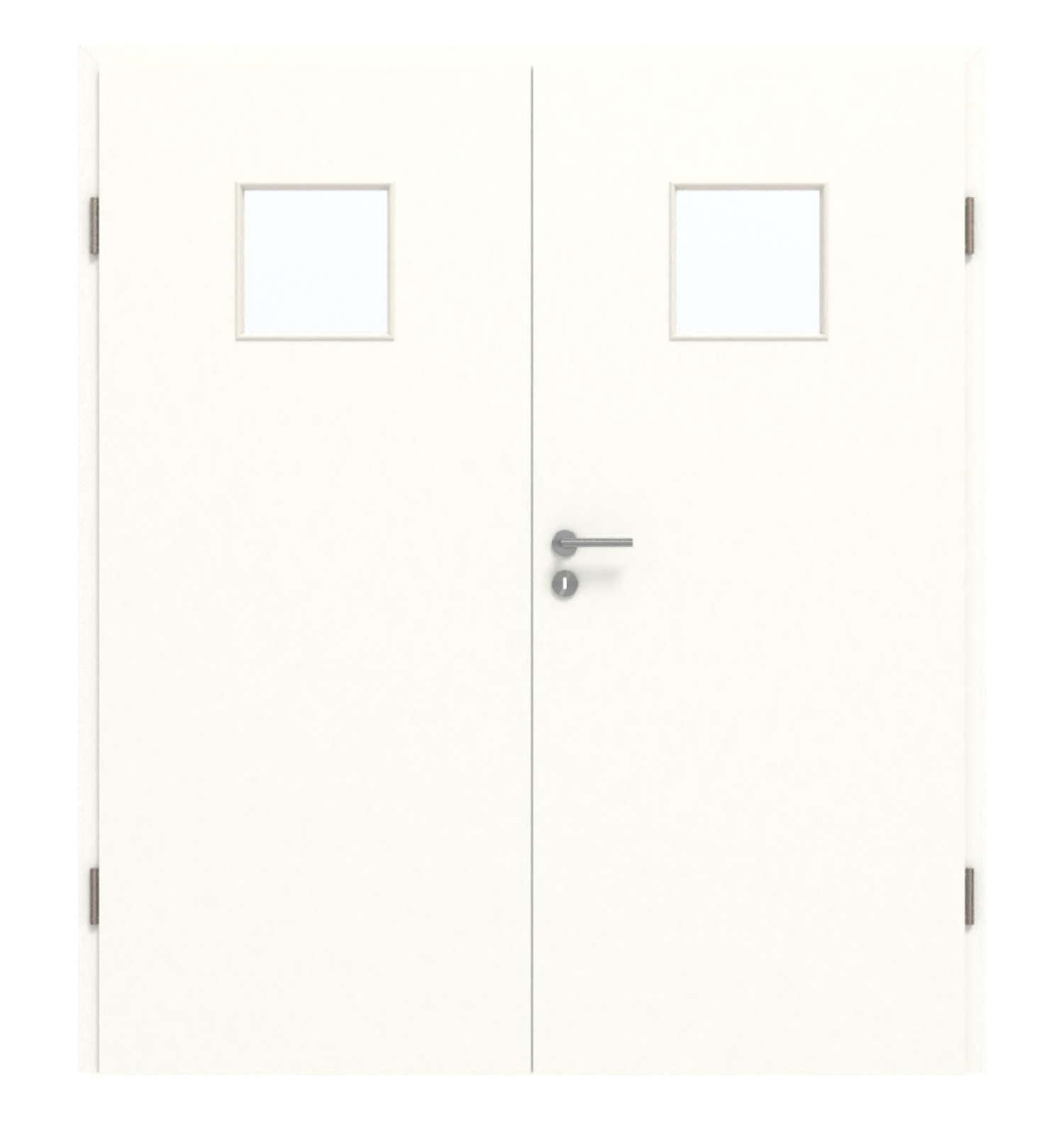 GARANT Doppelflügeltür inkl. Zarge W1000ST3 Premium Weiß GHK08 mit Lichtausschnitt LA-7