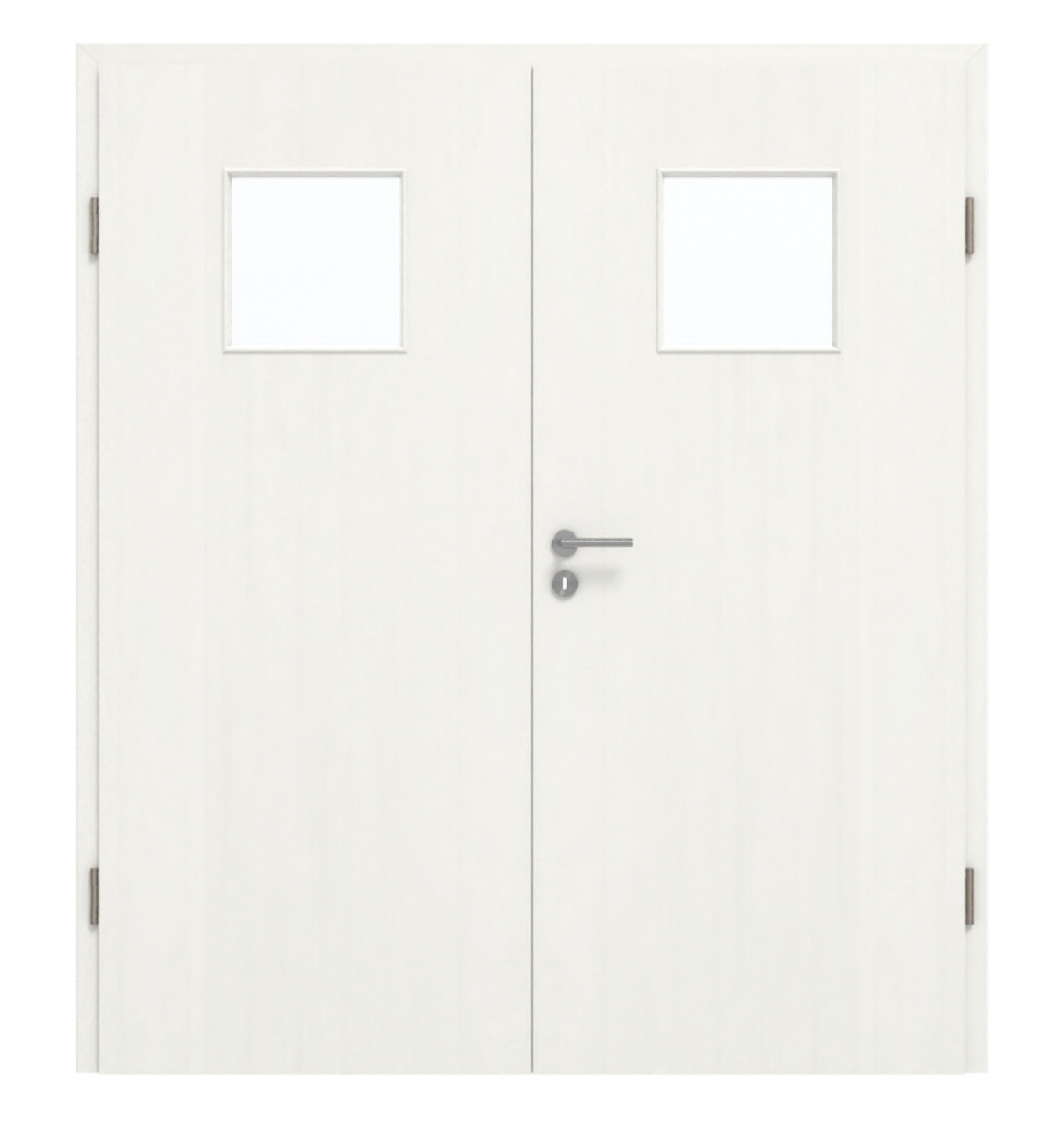 GARANT Doppelflügeltür inkl. Zarge Authentic Bianco CePaL mit Lichtausschnitt LA-8