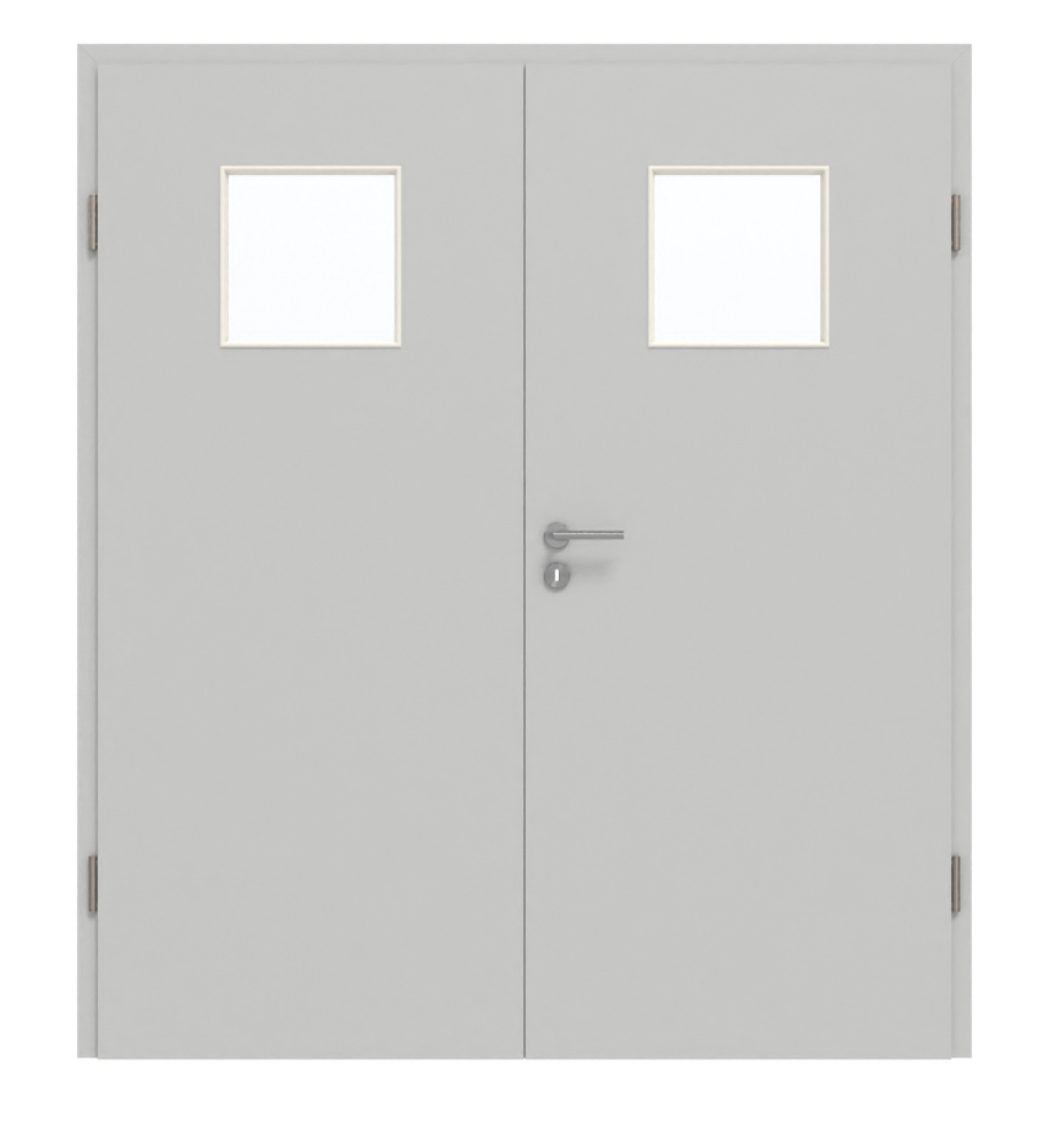 GARANT Doppelflügeltür inkl. Zarge D92-60 Dove Grey Resopal mit Lichtausschnitt LA-8