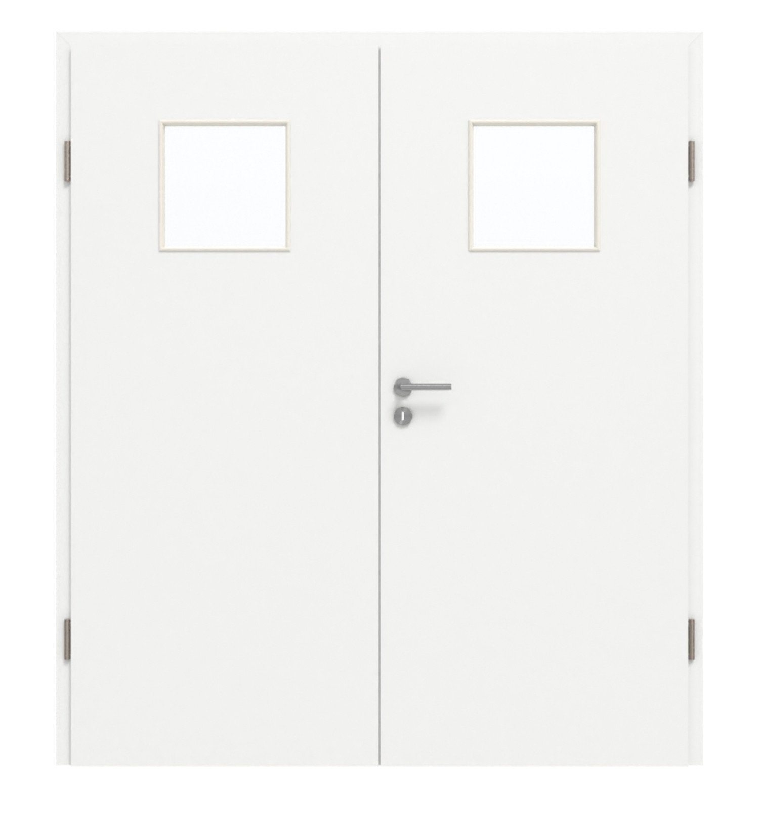 GARANT Doppelflügeltür inkl. Zarge U11209SD Edelweiß GHK08 mit Lichtausschnitt LA-8