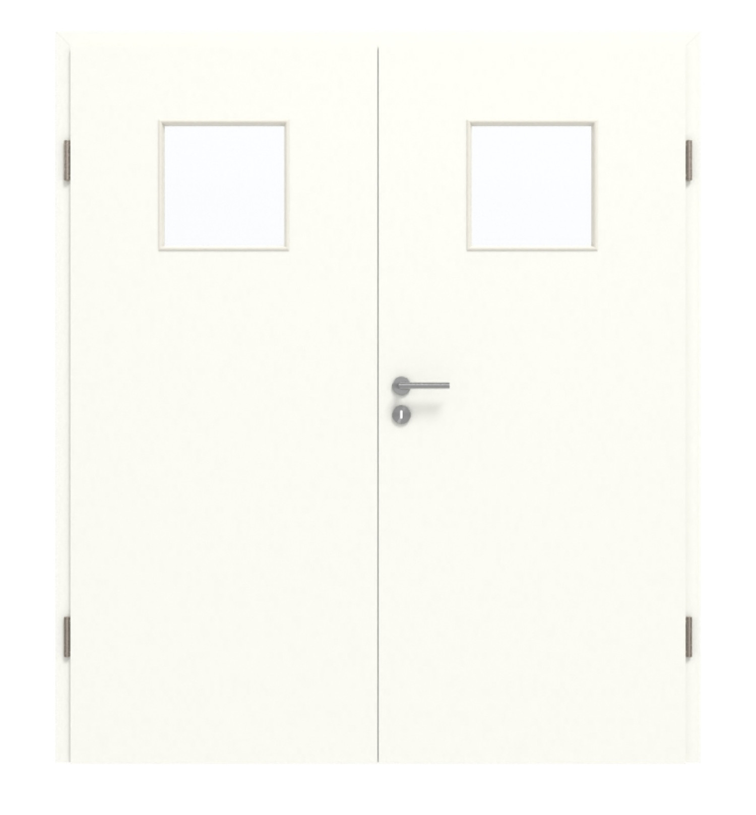 GARANT Doppelflügeltür inkl. Zarge W1000ST3 Premium Weiß GHK08 mit Lichtausschnitt LA-8