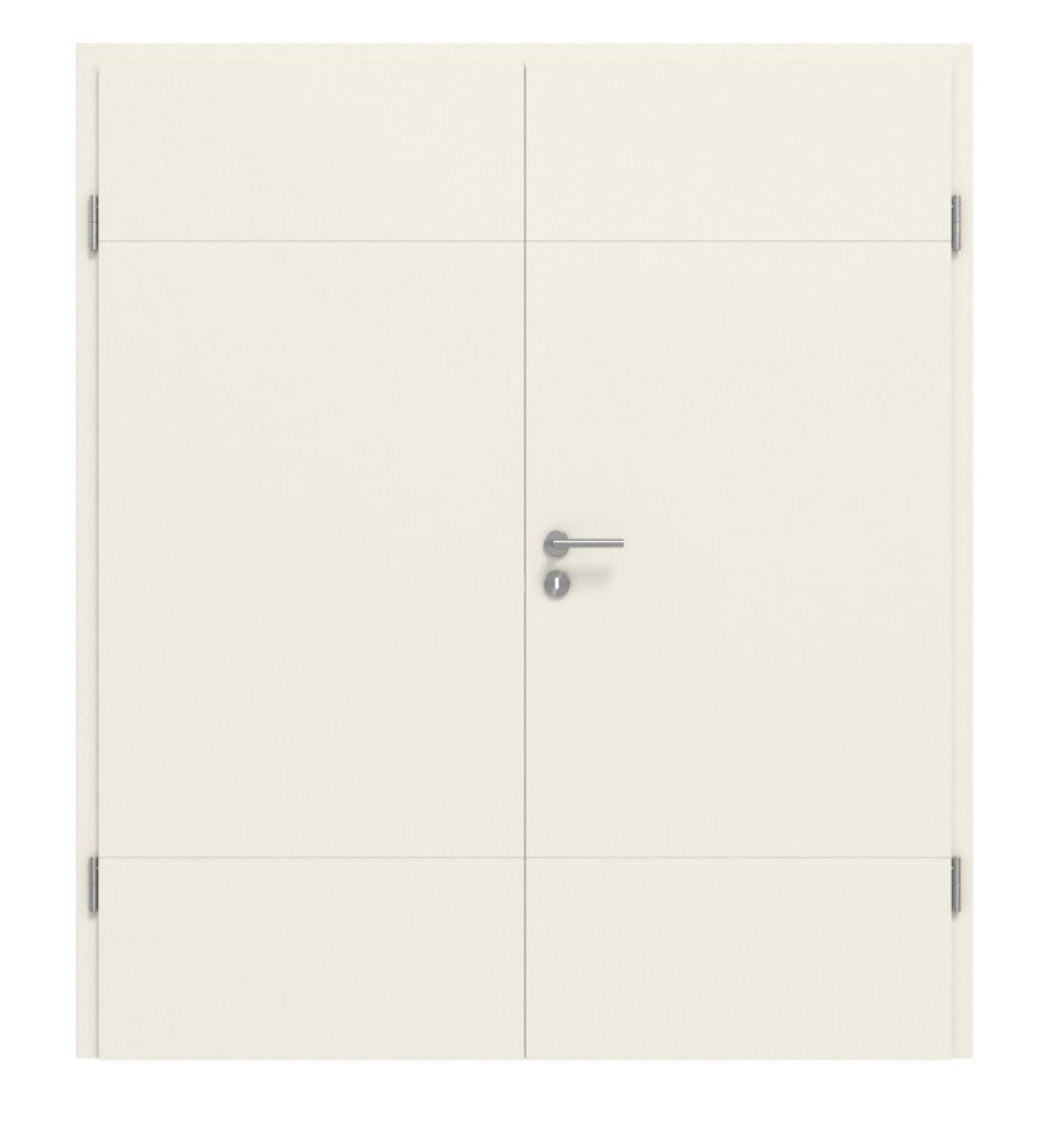CLASSEN Doppelflügeltür Dynamic RAL 9010 Weißlack 3.0 mit Zarge