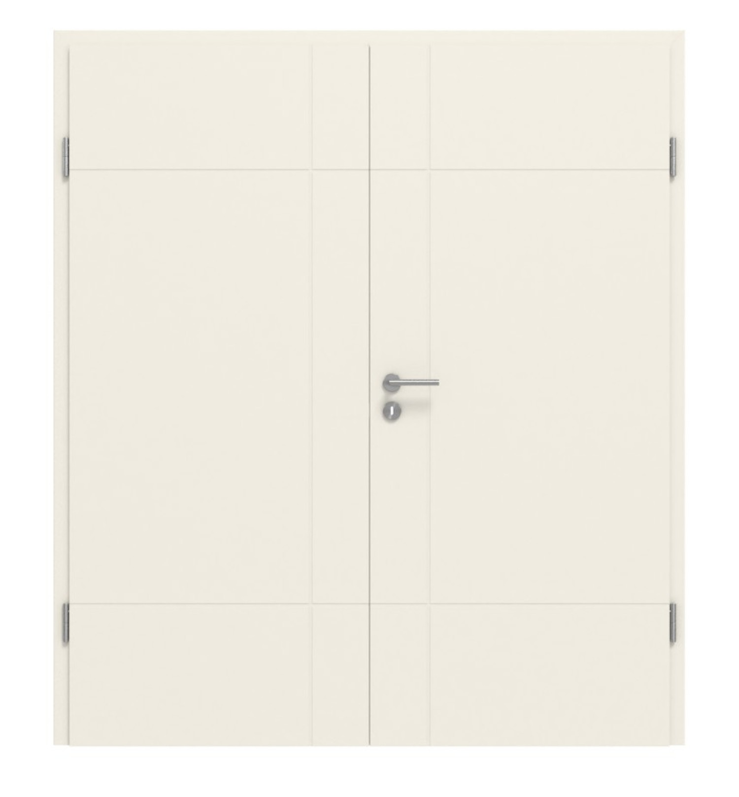 CLASSEN Doppelflügeltür Dynamic RAL 9010 Weißlack 3.1 mit Zarge