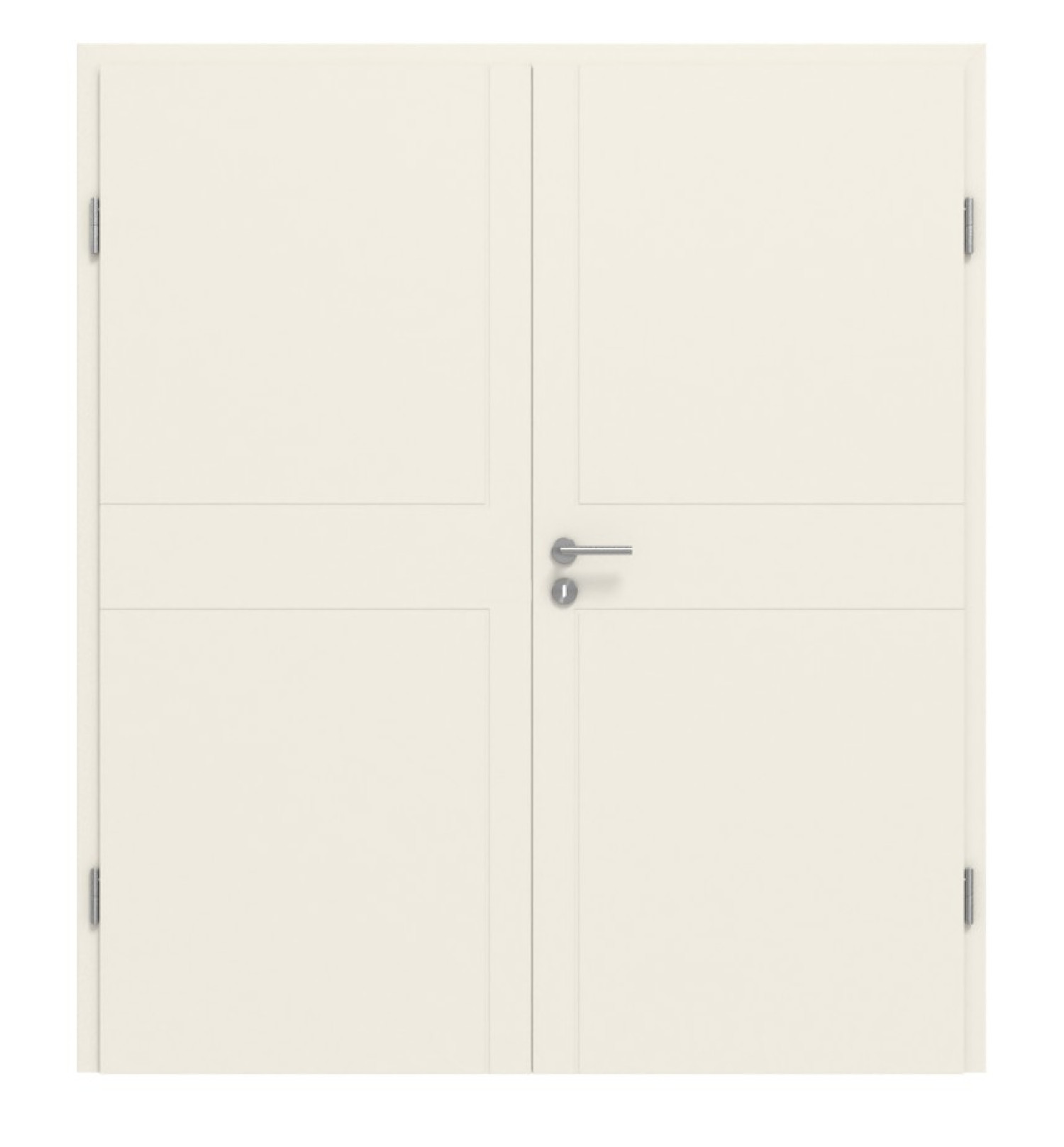 CLASSEN Doppelflügeltür Dynamic RAL 9010 Weißlack 3.2 mit Zarge
