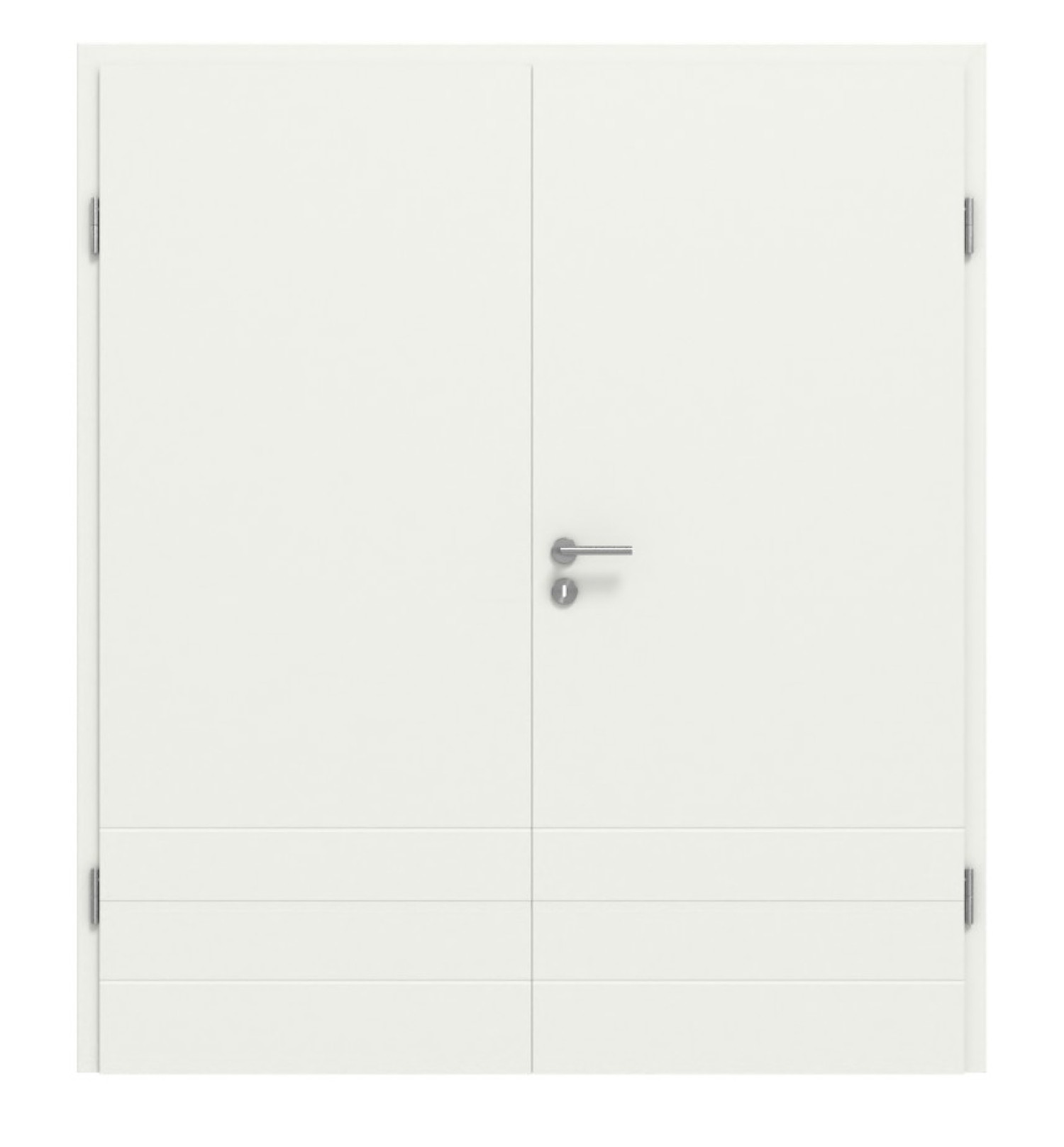 CLASSEN Doppelflügeltür Dynamic 3.27 Weißlack RAL 9003 inkl. Zarge