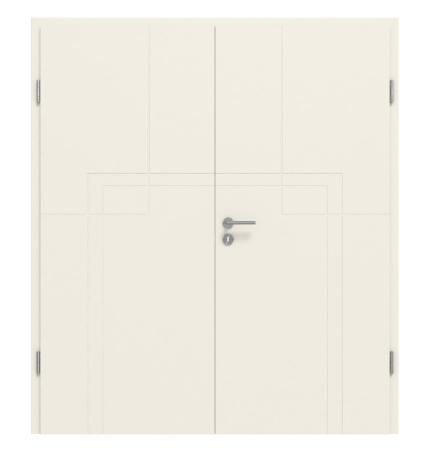 CLASSEN Doppelflügeltür Dynamic RAL 9010 Weißlack 3.3 mit Zarge