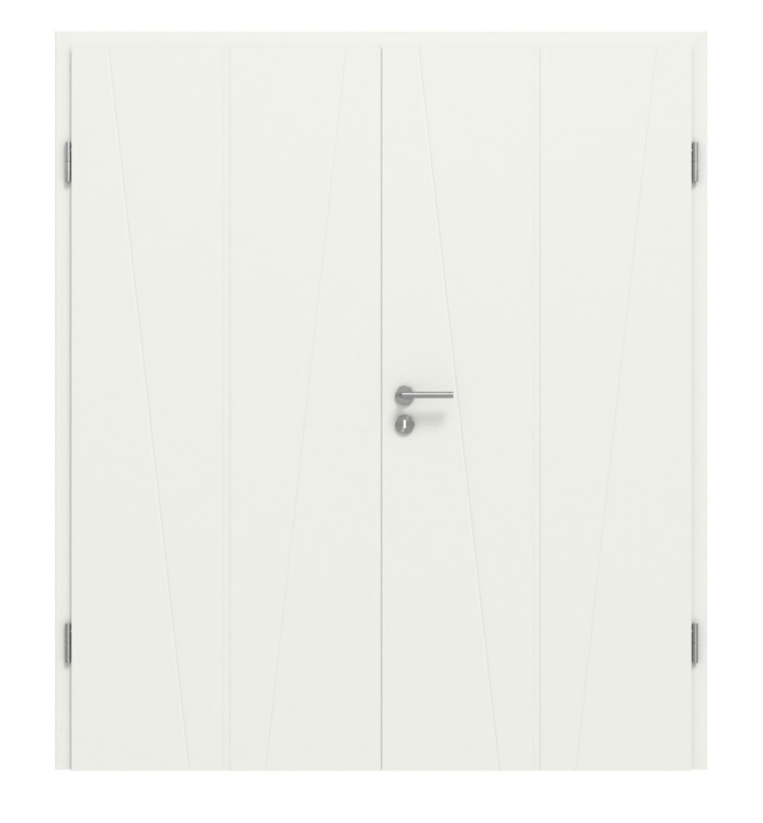CLASSEN Doppelflügeltür Dynamic 3.30 Weißlack RAL 9003 inkl. Zarge