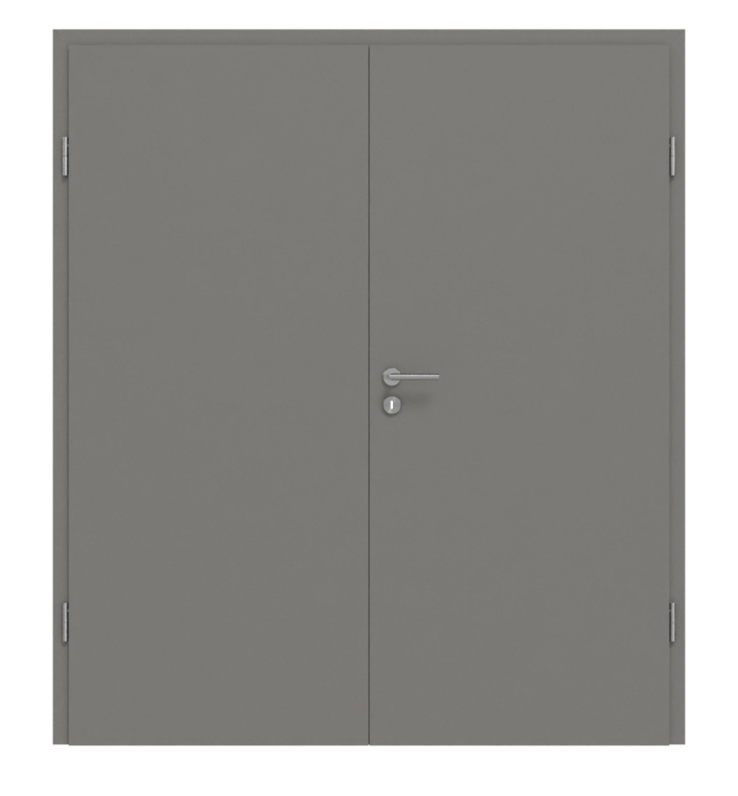 GARANT Doppelflügeltür inkl. Zarge Matt Staubgrau 7037 G-TEC