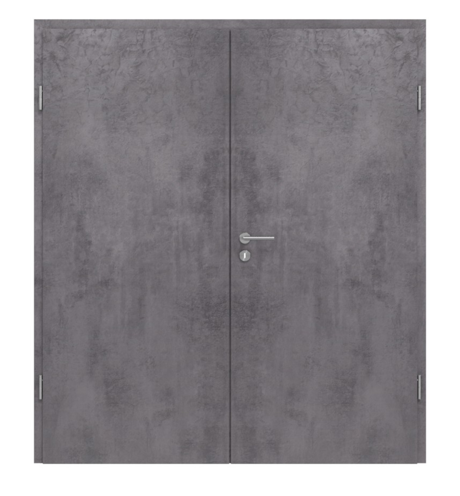 JELD-WEN Doppelflügeltür Trend Concrete Anthrazit DuriTop CPL mit Zarge