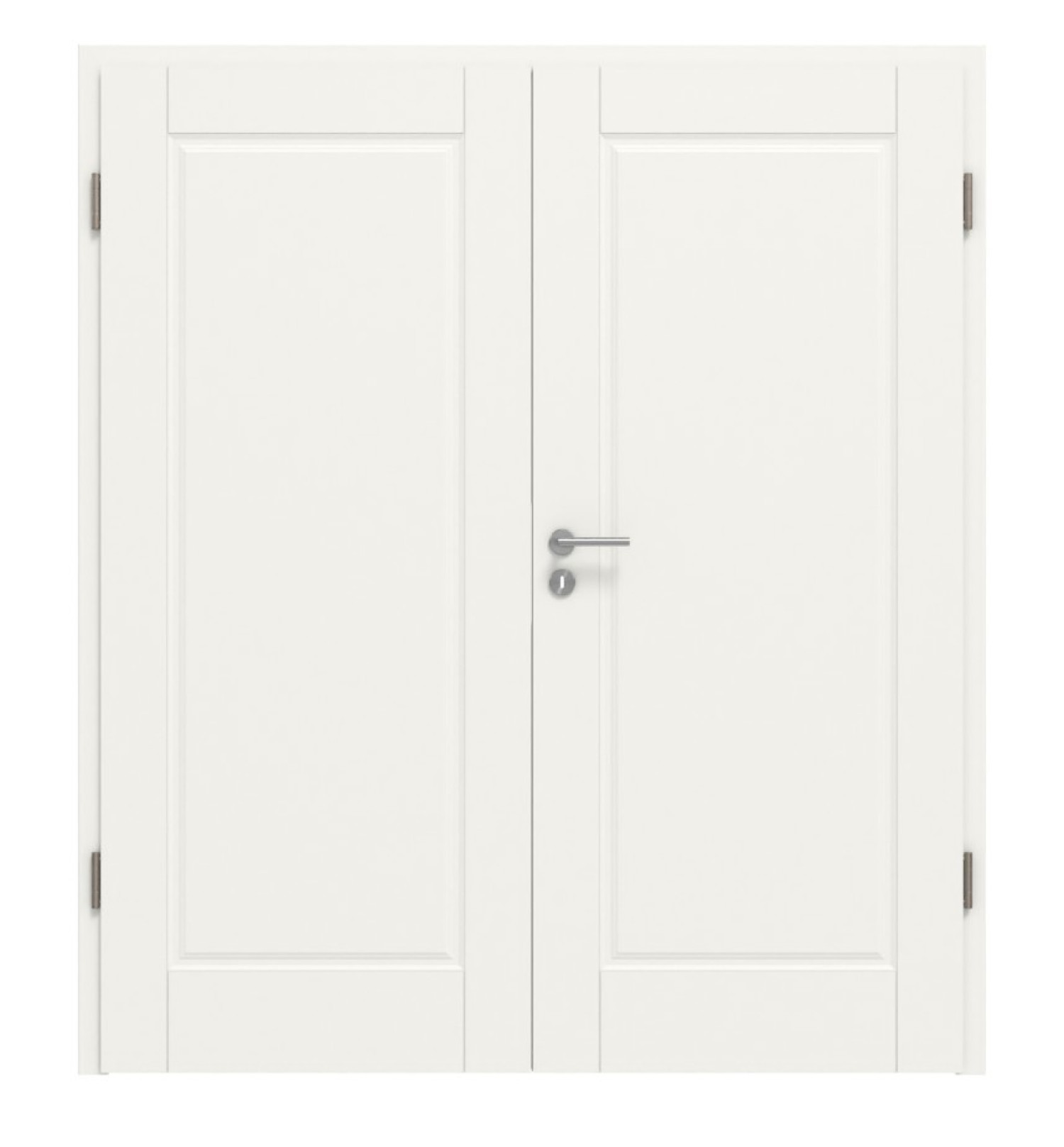 HÖRMANN Doppelflügeltür Kontura 1 Weißlack ClassicLine mit Zarge
