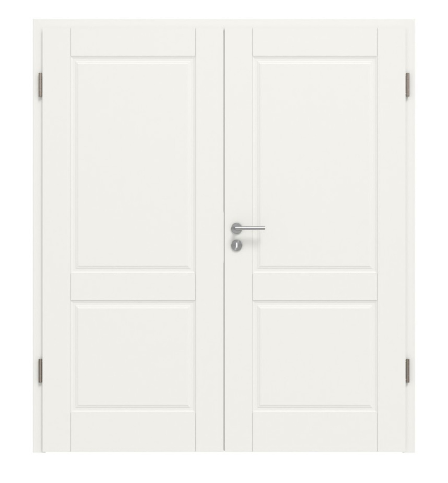 HÖRMANN Doppelflügeltür Kontura 2 Weißlack ClassicLine mit Zarge